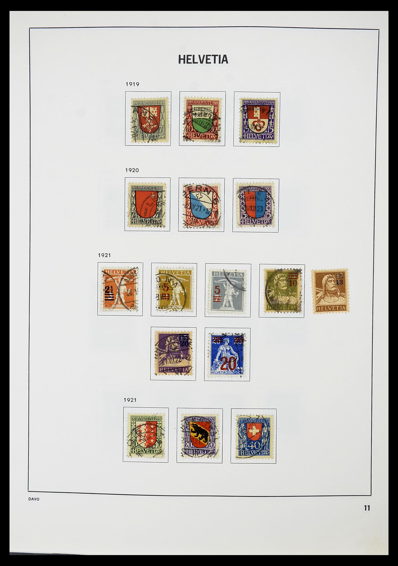 34706 012 - Postzegelverzameling 34706 Zwitserland 1850-1991.