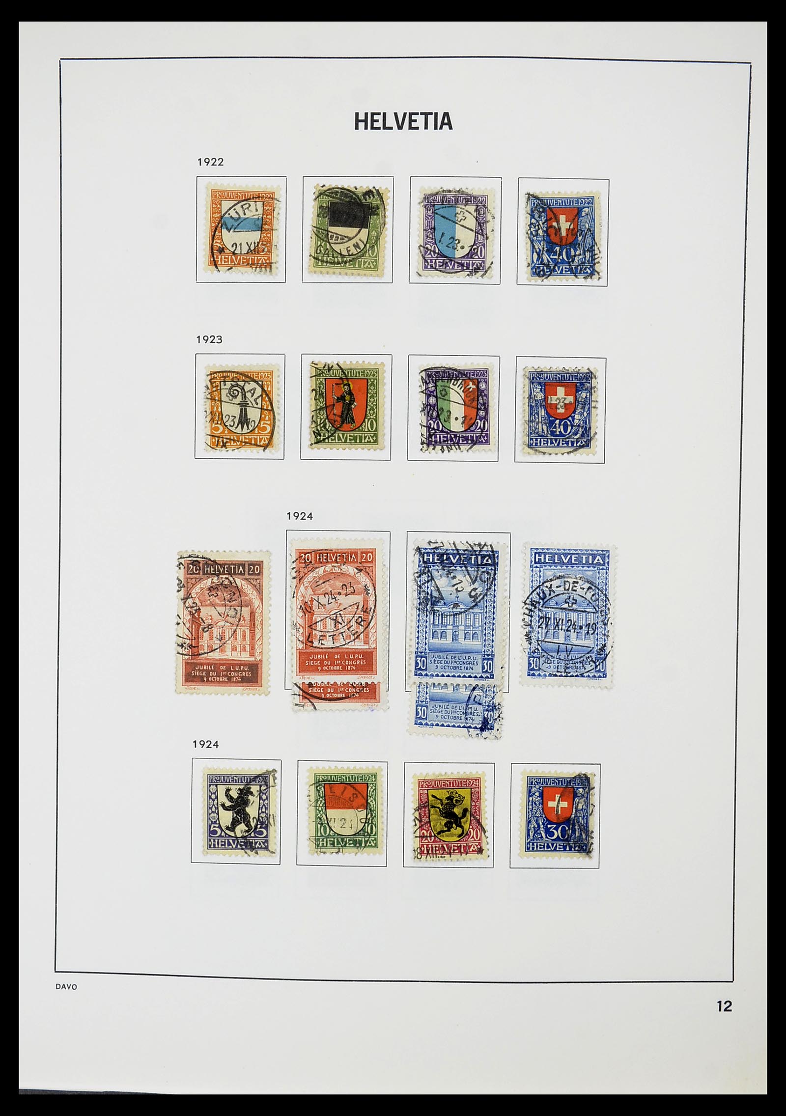 34706 013 - Stamp Collection 34706 Switzerland 1850-1991.