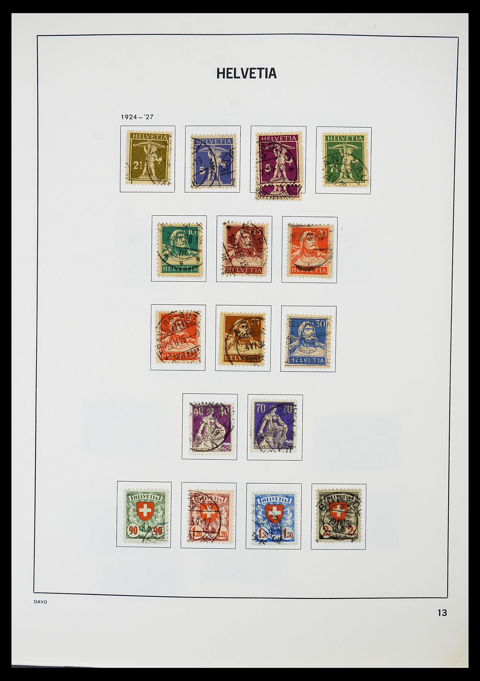 34706 014 - Postzegelverzameling 34706 Zwitserland 1850-1991.