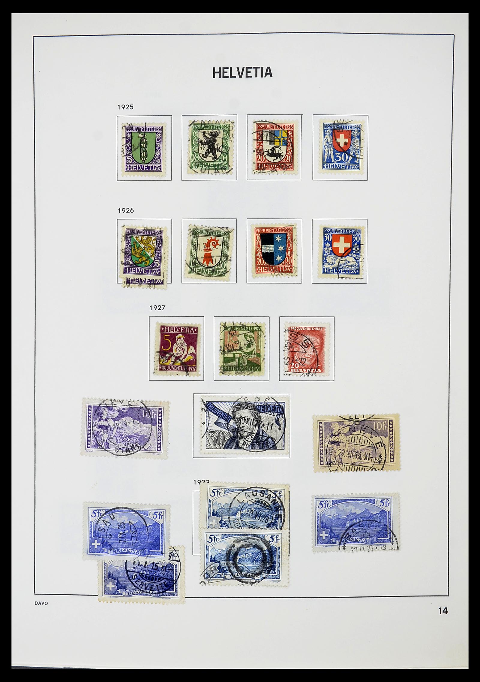 34706 015 - Postzegelverzameling 34706 Zwitserland 1850-1991.