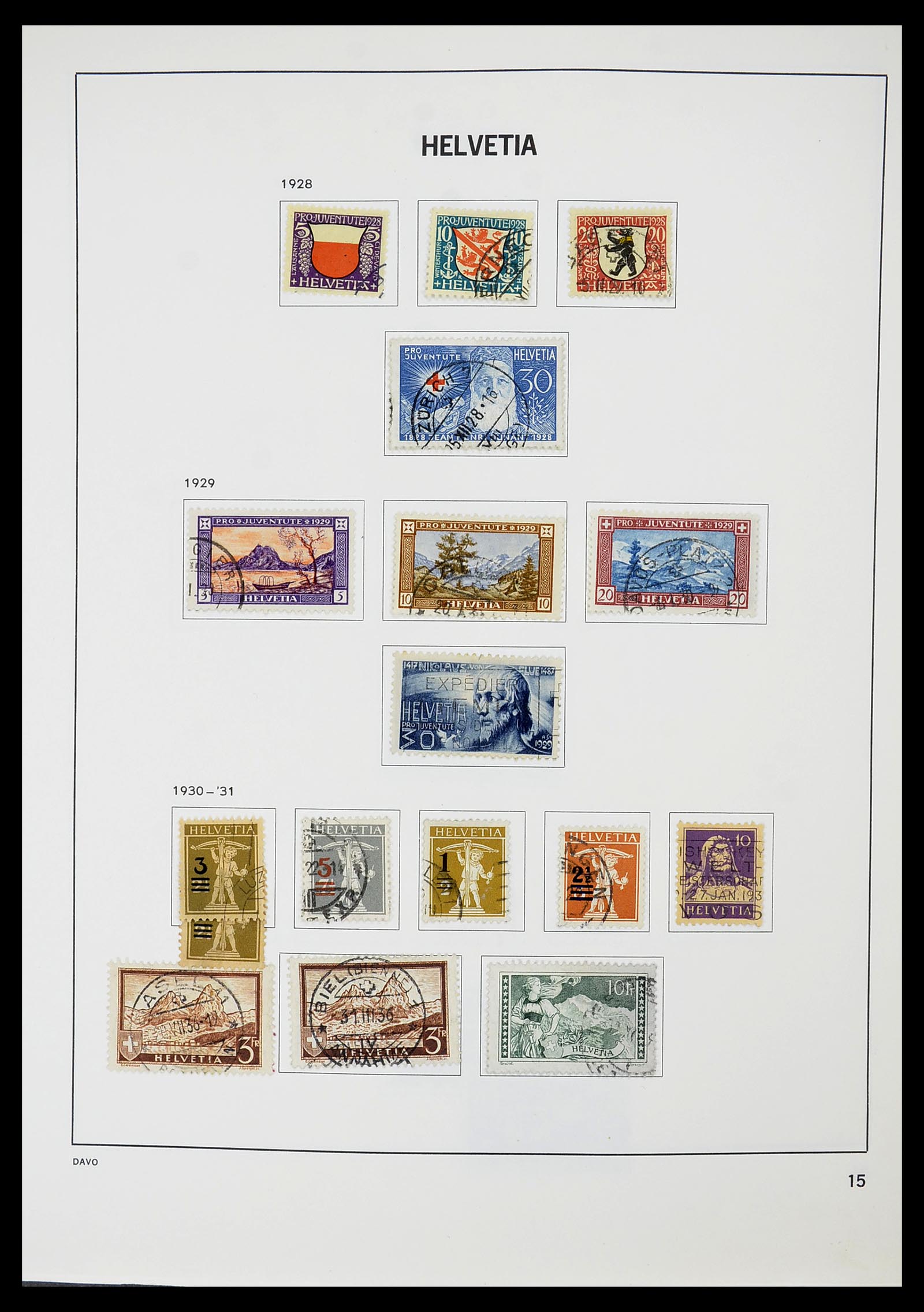34706 016 - Postzegelverzameling 34706 Zwitserland 1850-1991.