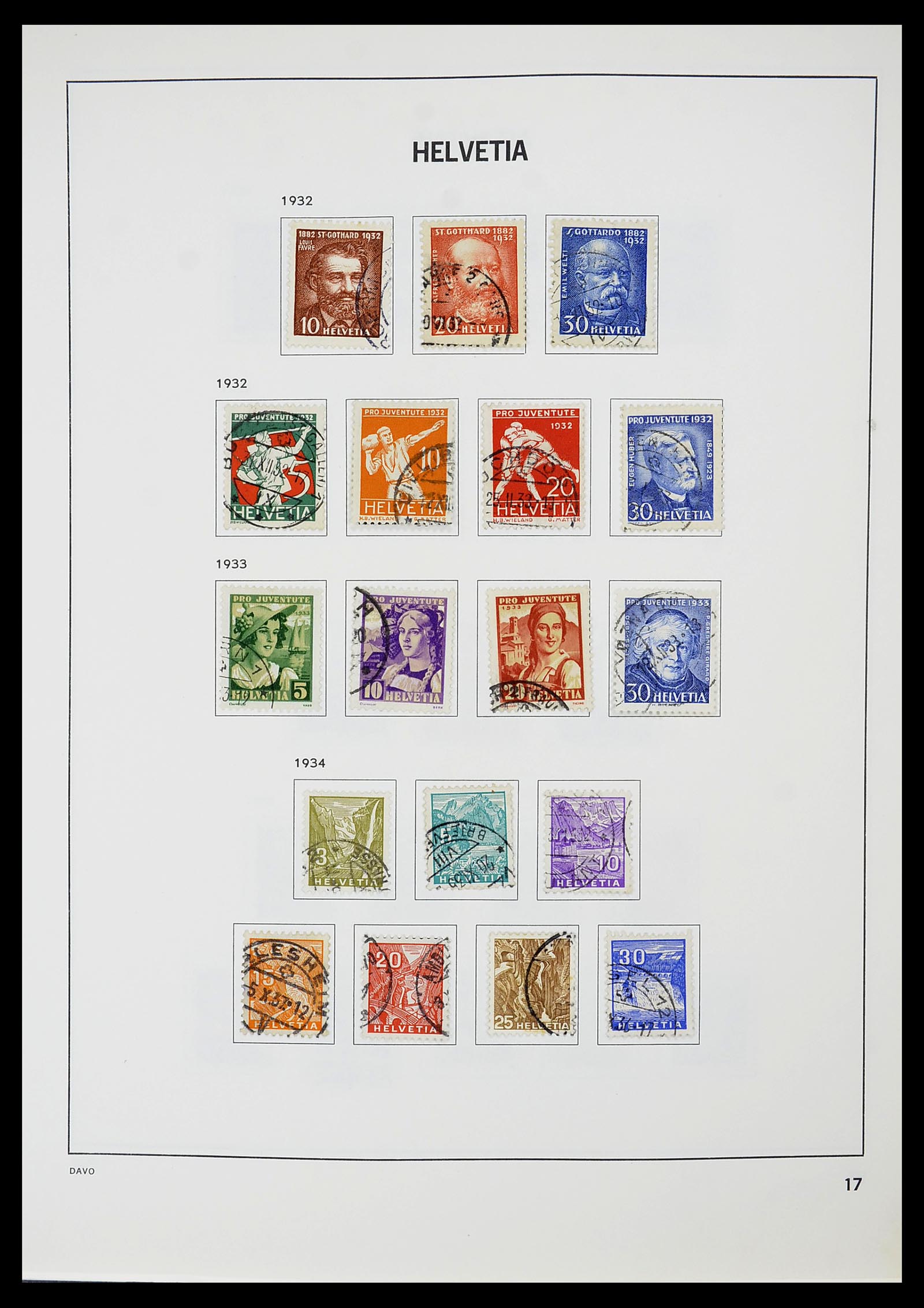 34706 018 - Stamp Collection 34706 Switzerland 1850-1991.