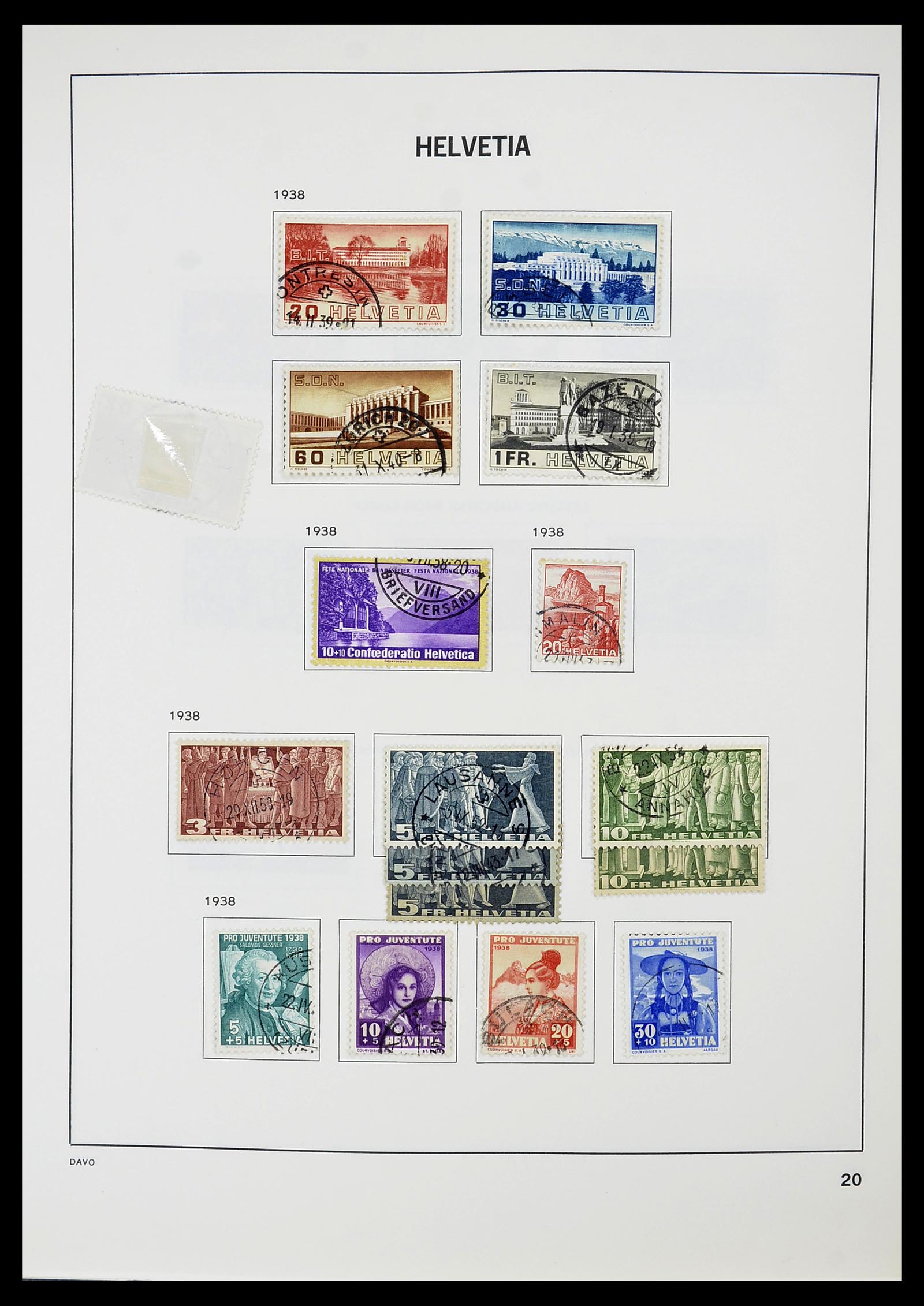 34706 021 - Postzegelverzameling 34706 Zwitserland 1850-1991.