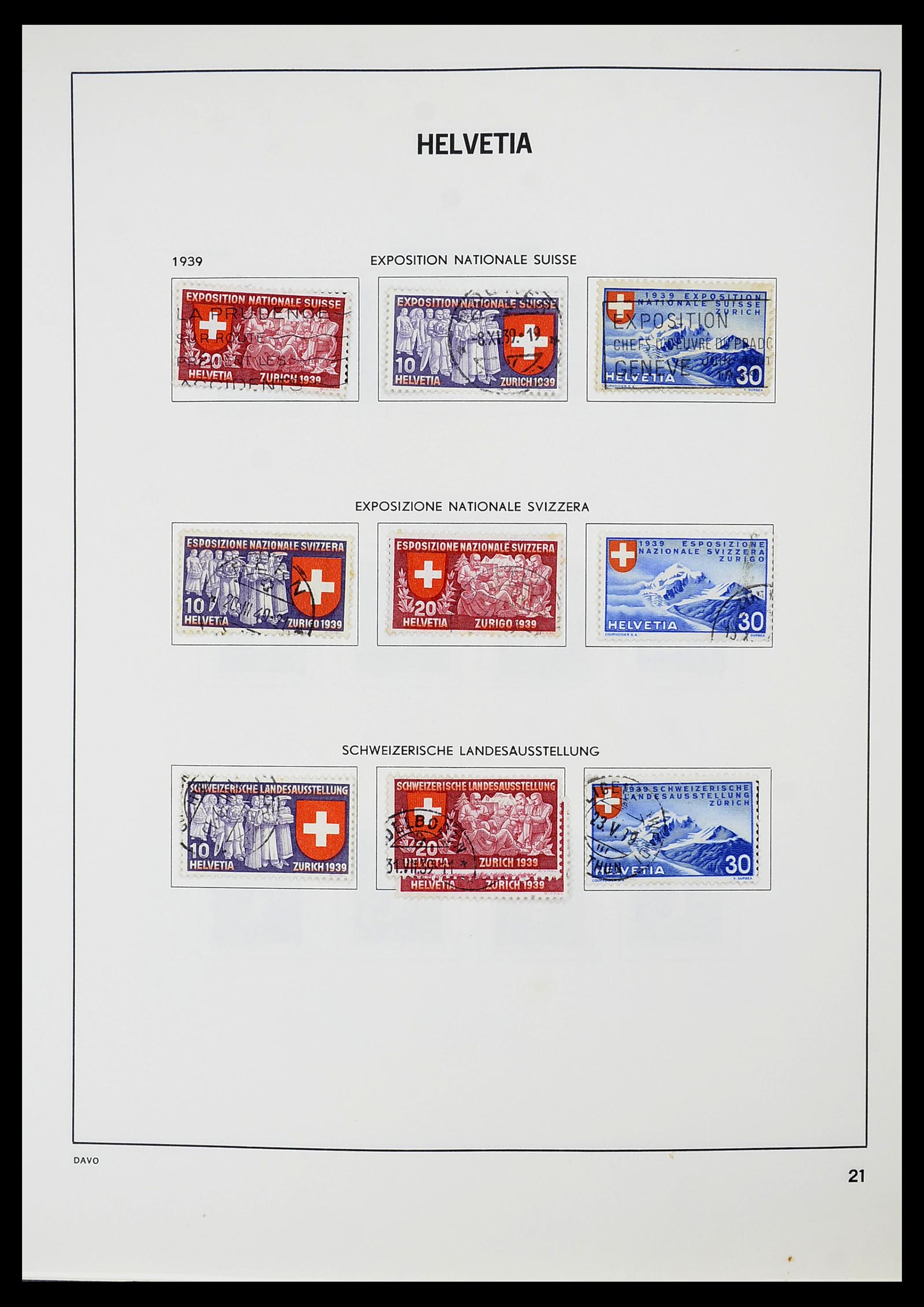 34706 022 - Postzegelverzameling 34706 Zwitserland 1850-1991.