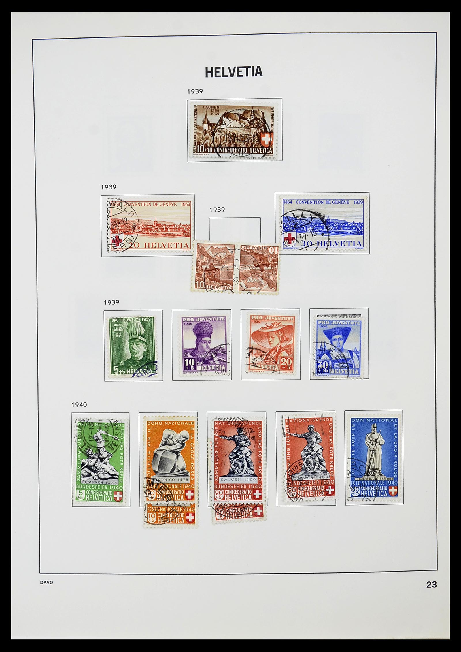34706 024 - Postzegelverzameling 34706 Zwitserland 1850-1991.