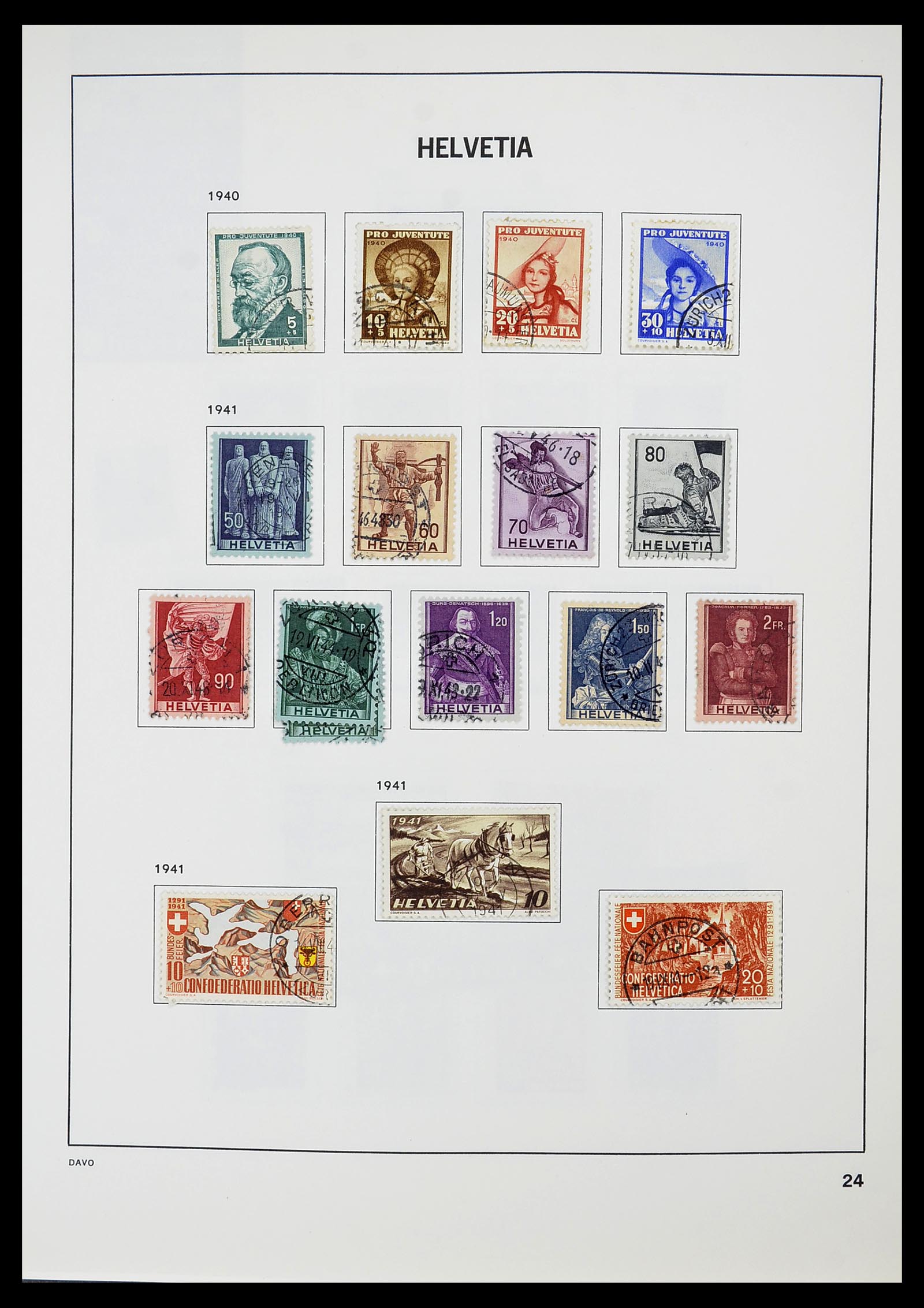34706 025 - Stamp Collection 34706 Switzerland 1850-1991.