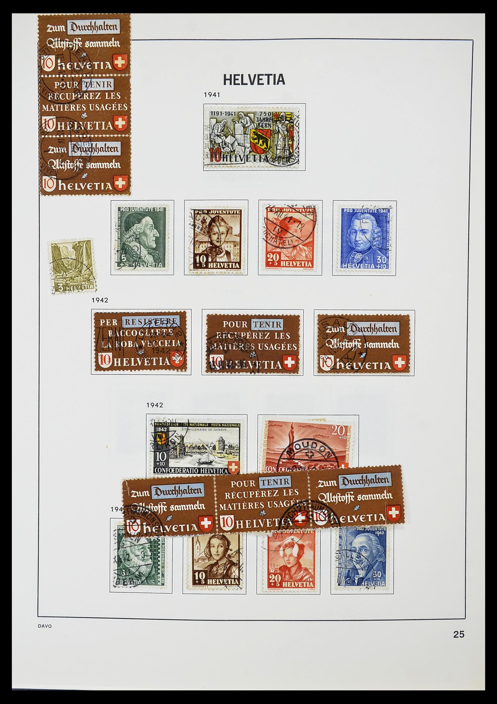 34706 026 - Postzegelverzameling 34706 Zwitserland 1850-1991.