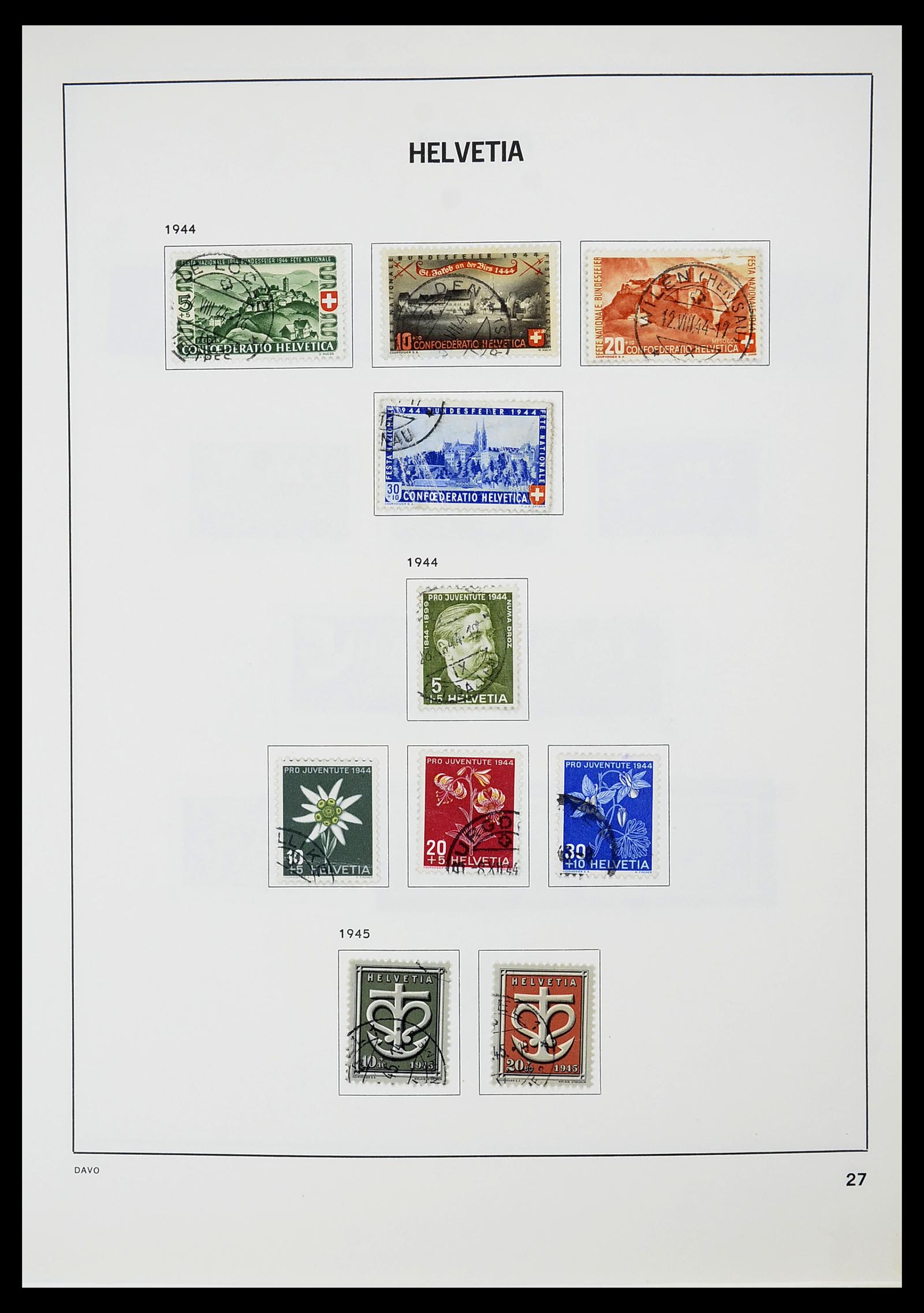 34706 028 - Postzegelverzameling 34706 Zwitserland 1850-1991.