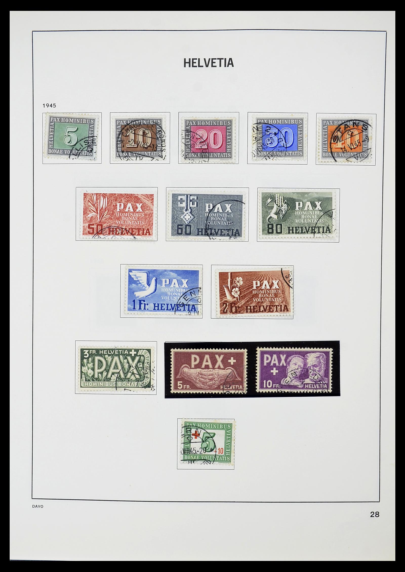34706 029 - Postzegelverzameling 34706 Zwitserland 1850-1991.