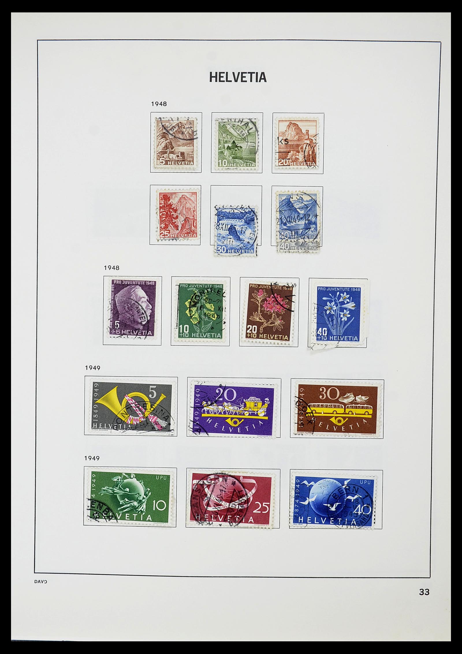 34706 034 - Stamp Collection 34706 Switzerland 1850-1991.