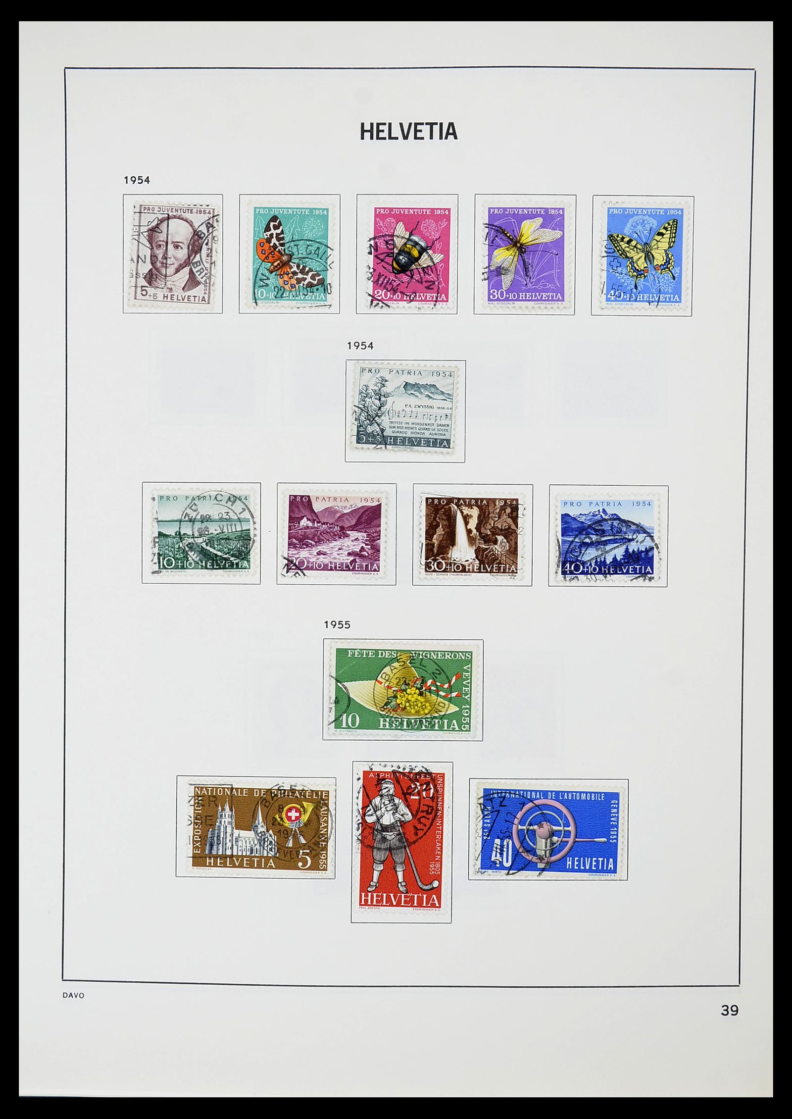 34706 040 - Postzegelverzameling 34706 Zwitserland 1850-1991.