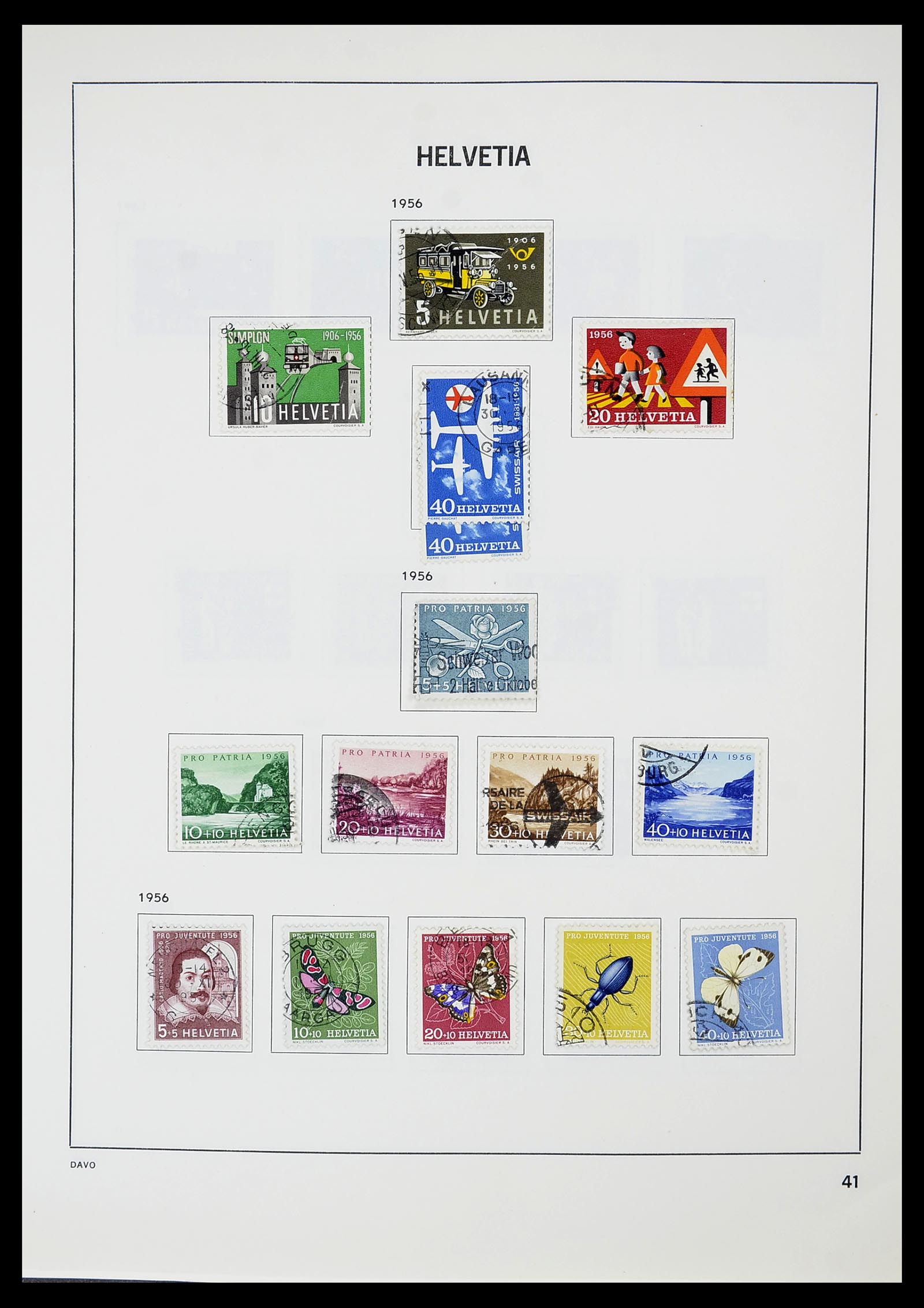 34706 042 - Postzegelverzameling 34706 Zwitserland 1850-1991.