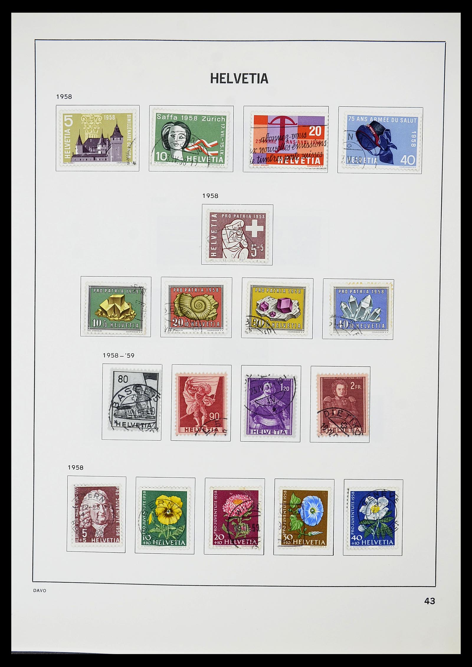 34706 044 - Stamp Collection 34706 Switzerland 1850-1991.