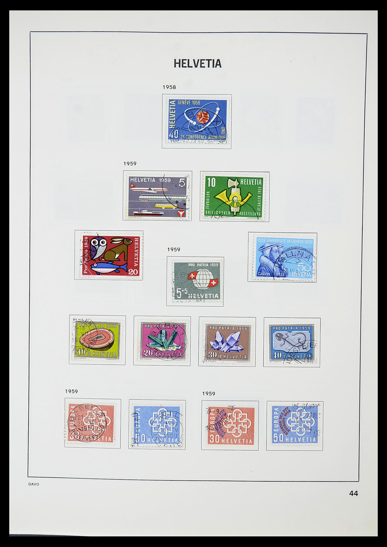 34706 045 - Postzegelverzameling 34706 Zwitserland 1850-1991.