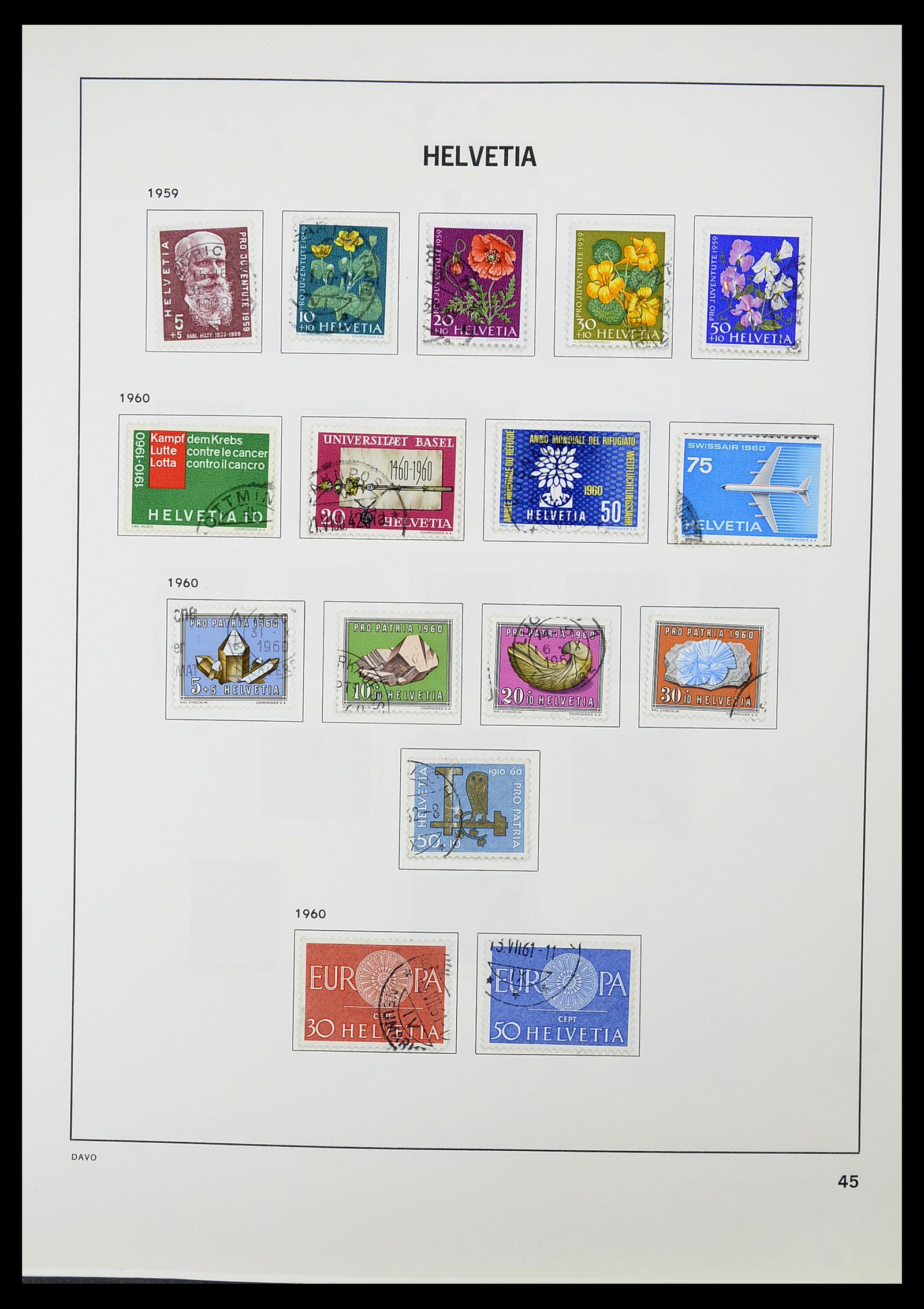 34706 046 - Stamp Collection 34706 Switzerland 1850-1991.