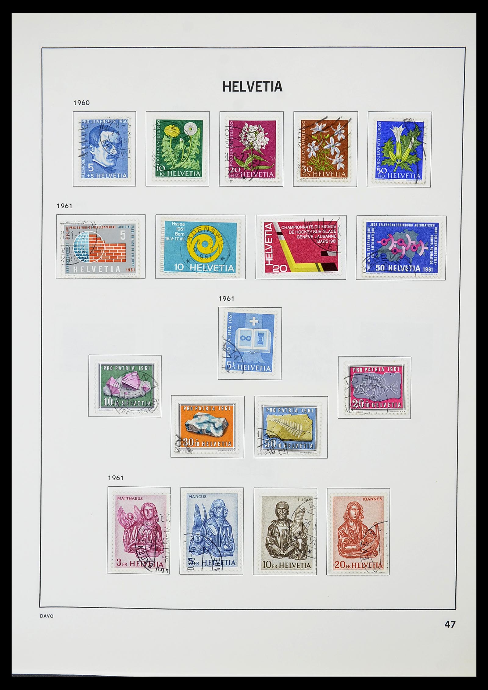 34706 048 - Postzegelverzameling 34706 Zwitserland 1850-1991.