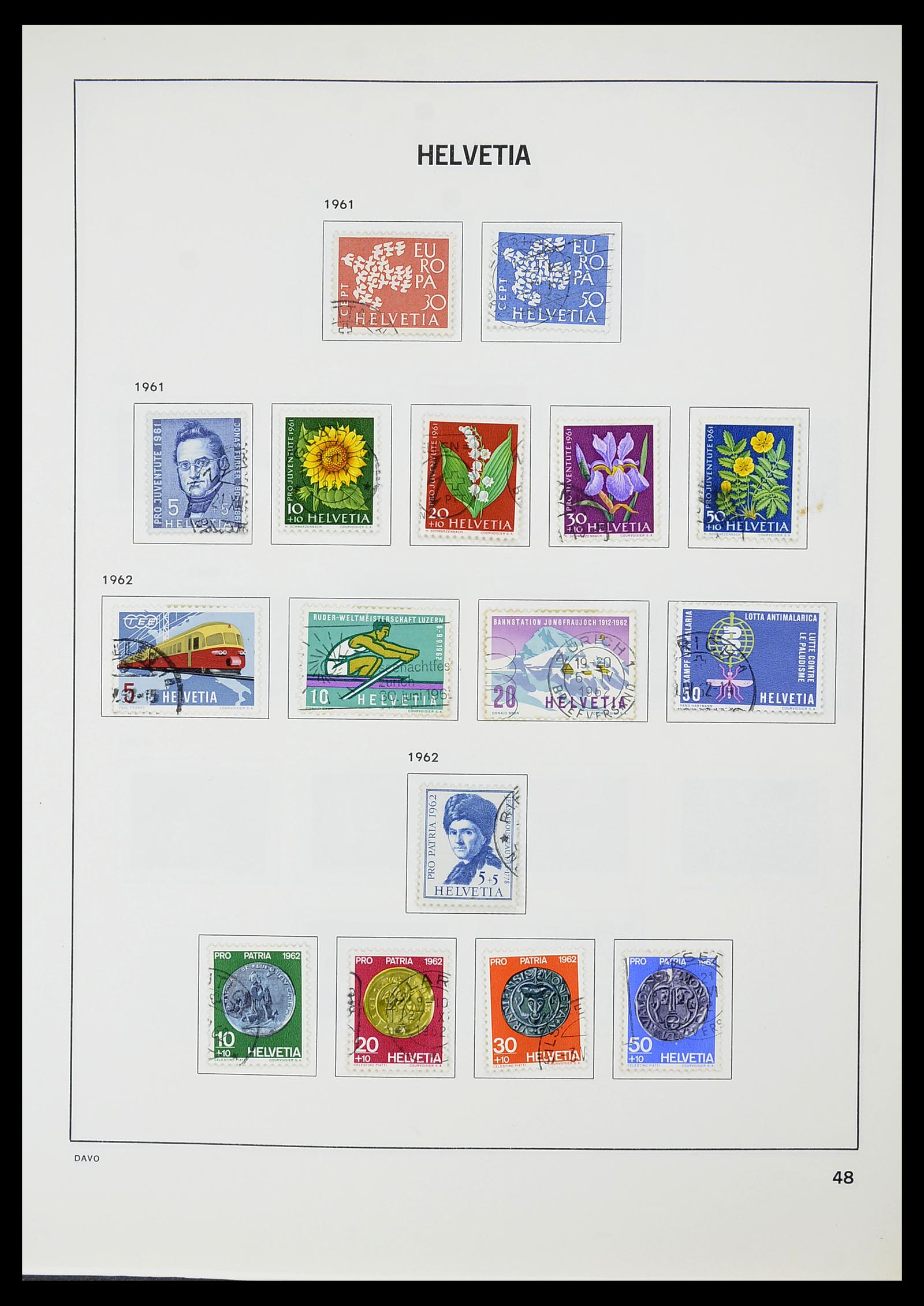 34706 049 - Postzegelverzameling 34706 Zwitserland 1850-1991.