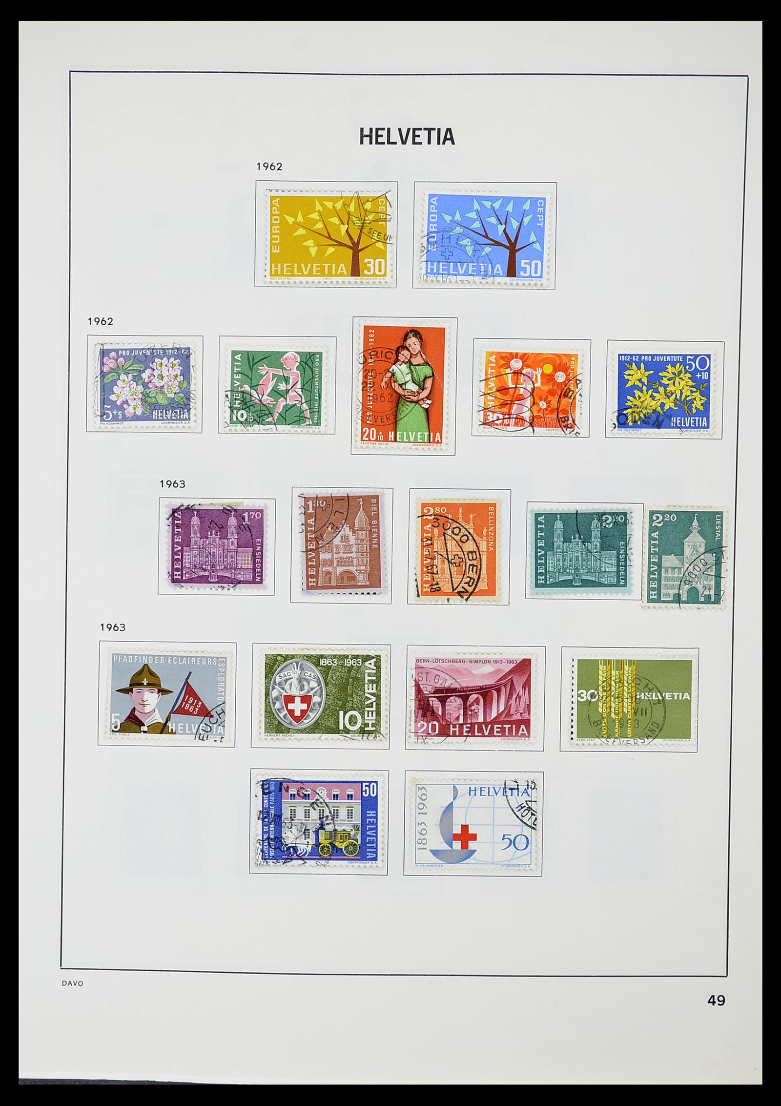 34706 050 - Stamp Collection 34706 Switzerland 1850-1991.