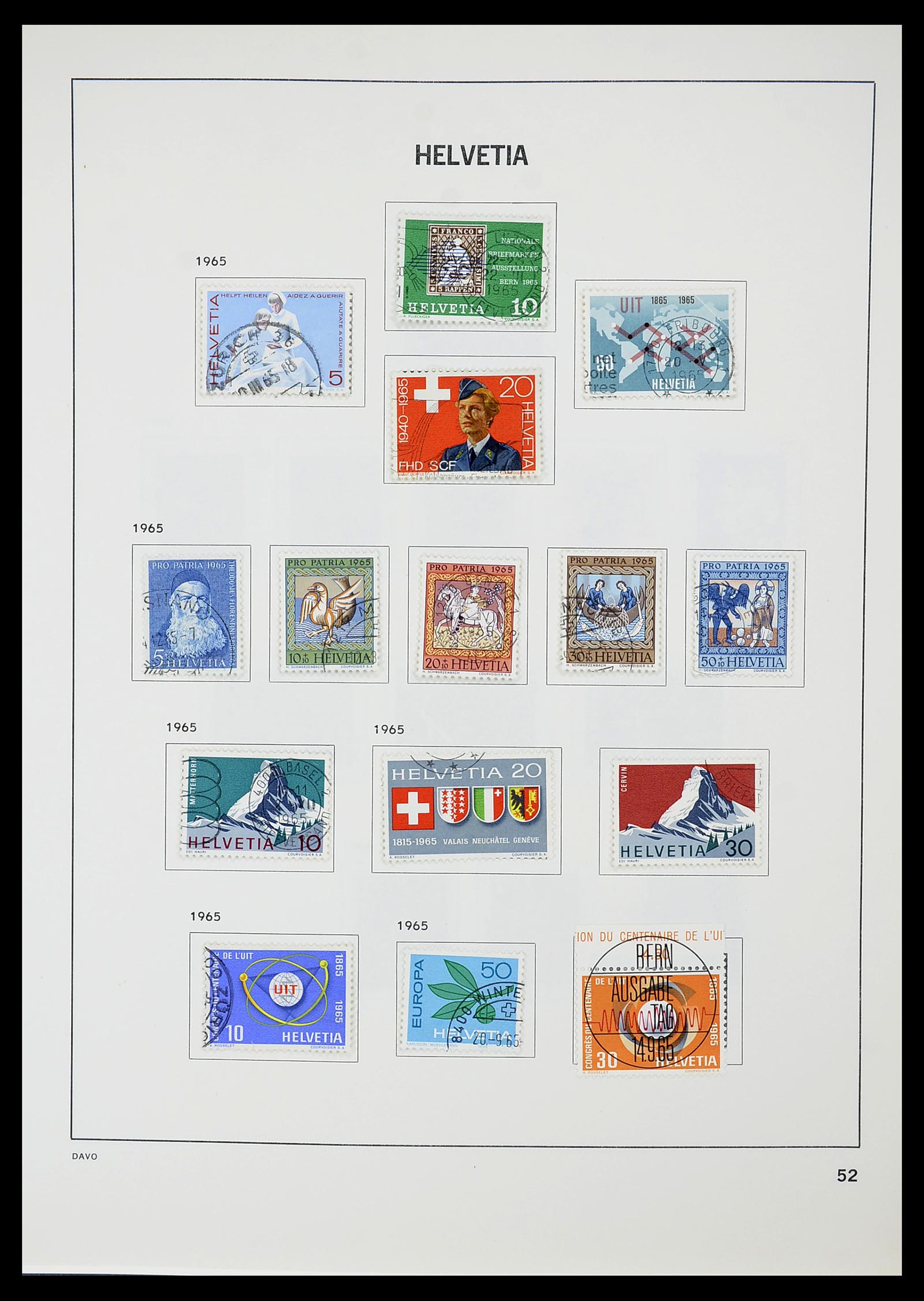 34706 053 - Postzegelverzameling 34706 Zwitserland 1850-1991.