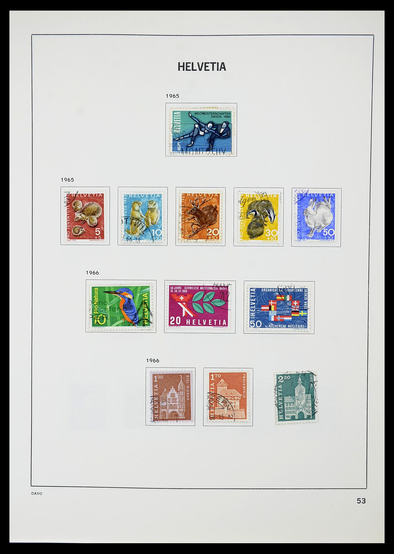 34706 054 - Stamp Collection 34706 Switzerland 1850-1991.