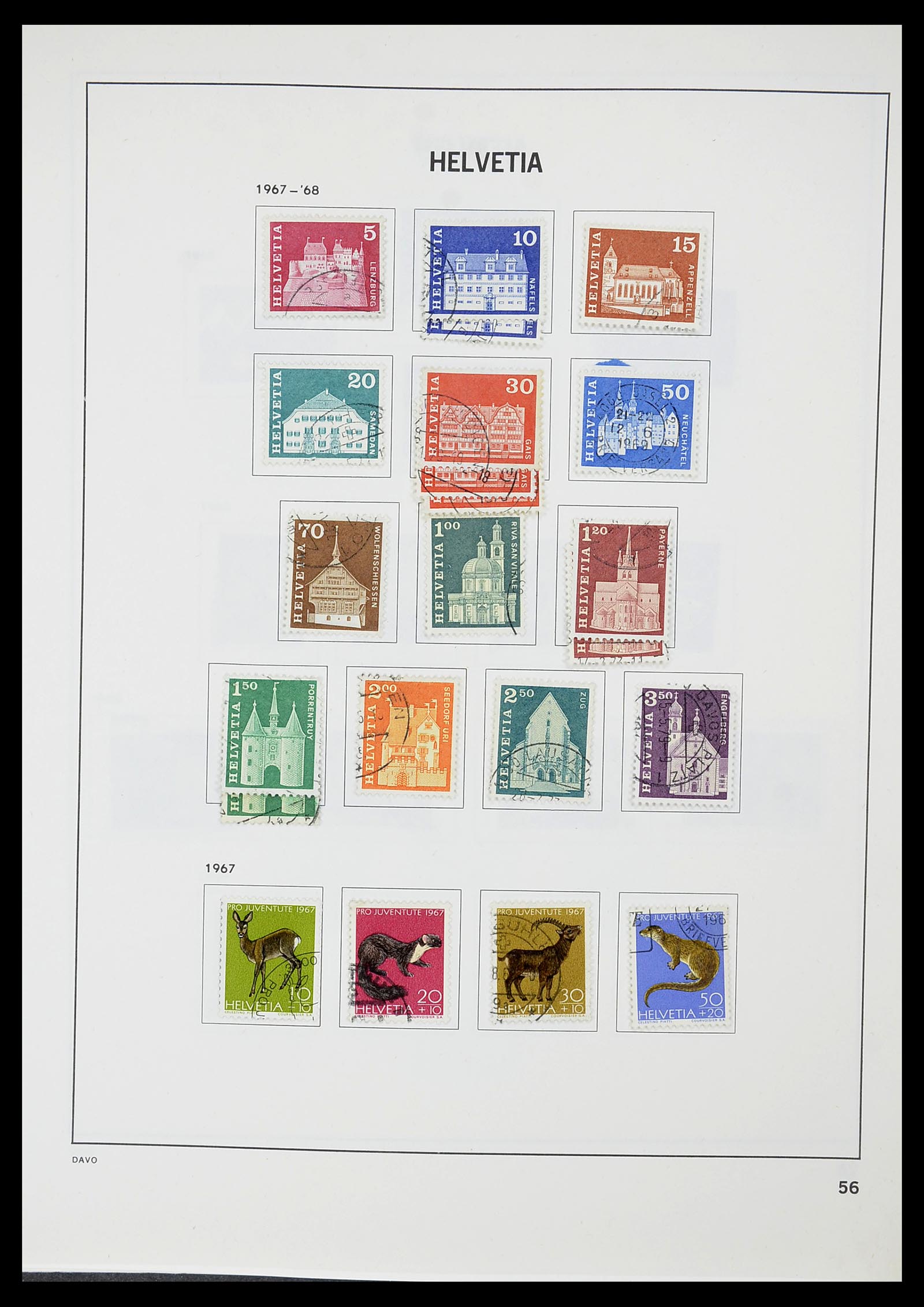 34706 057 - Stamp Collection 34706 Switzerland 1850-1991.