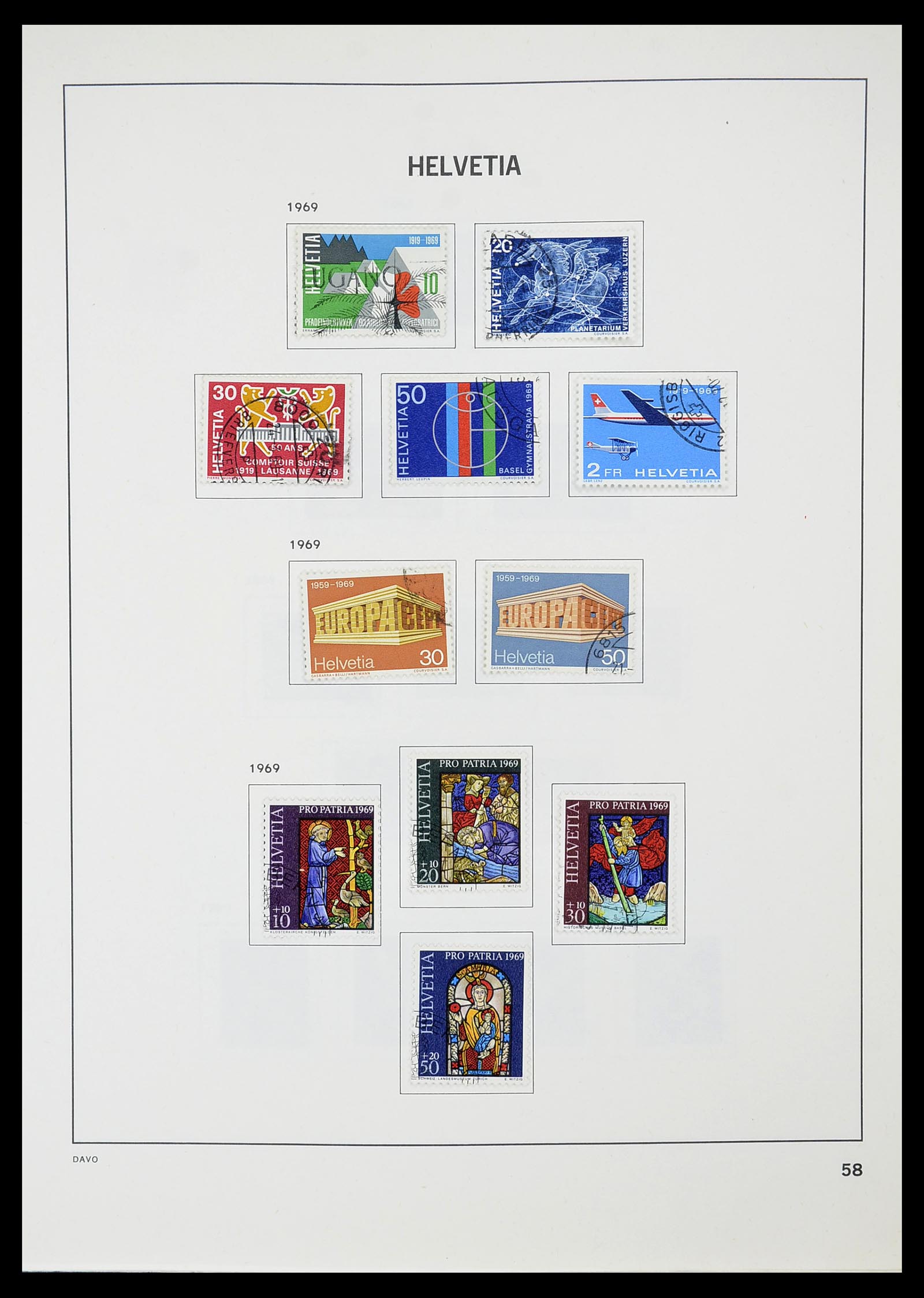 34706 059 - Stamp Collection 34706 Switzerland 1850-1991.