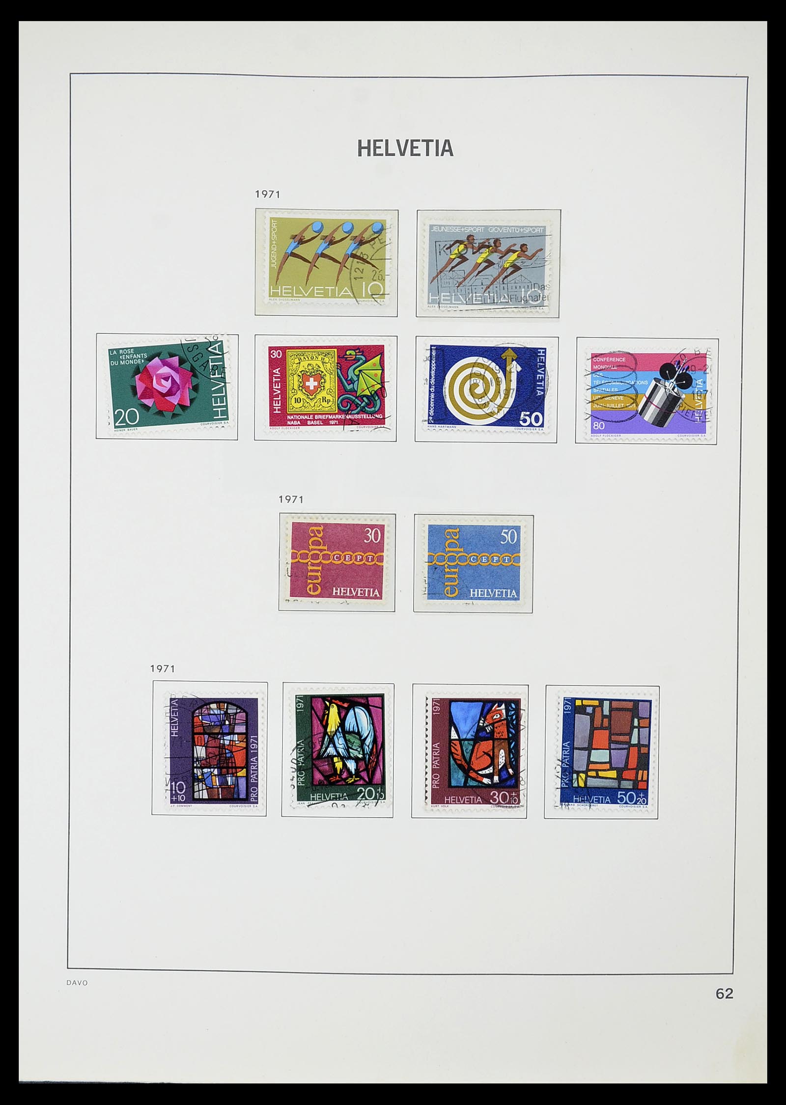 34706 063 - Postzegelverzameling 34706 Zwitserland 1850-1991.