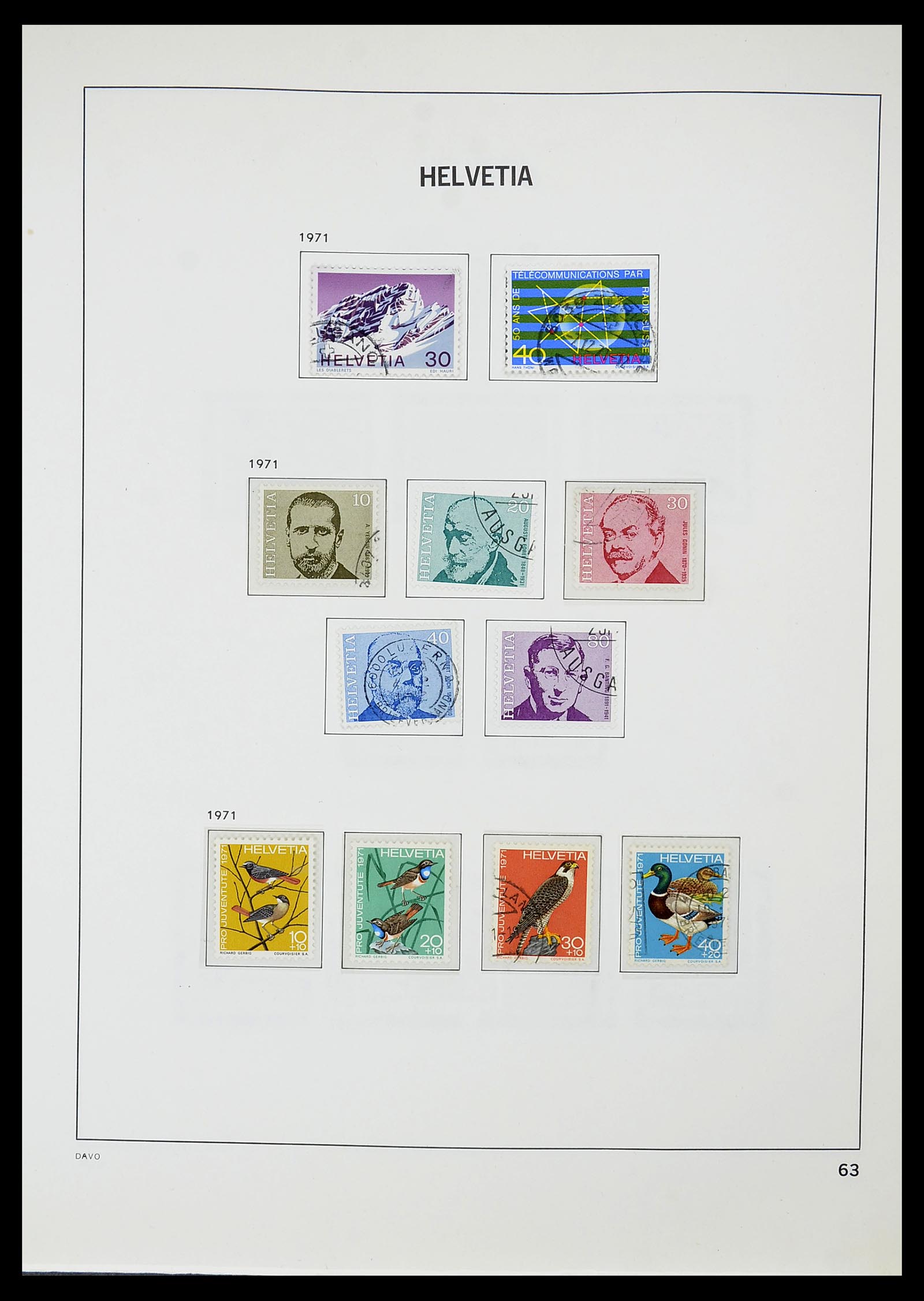34706 064 - Postzegelverzameling 34706 Zwitserland 1850-1991.
