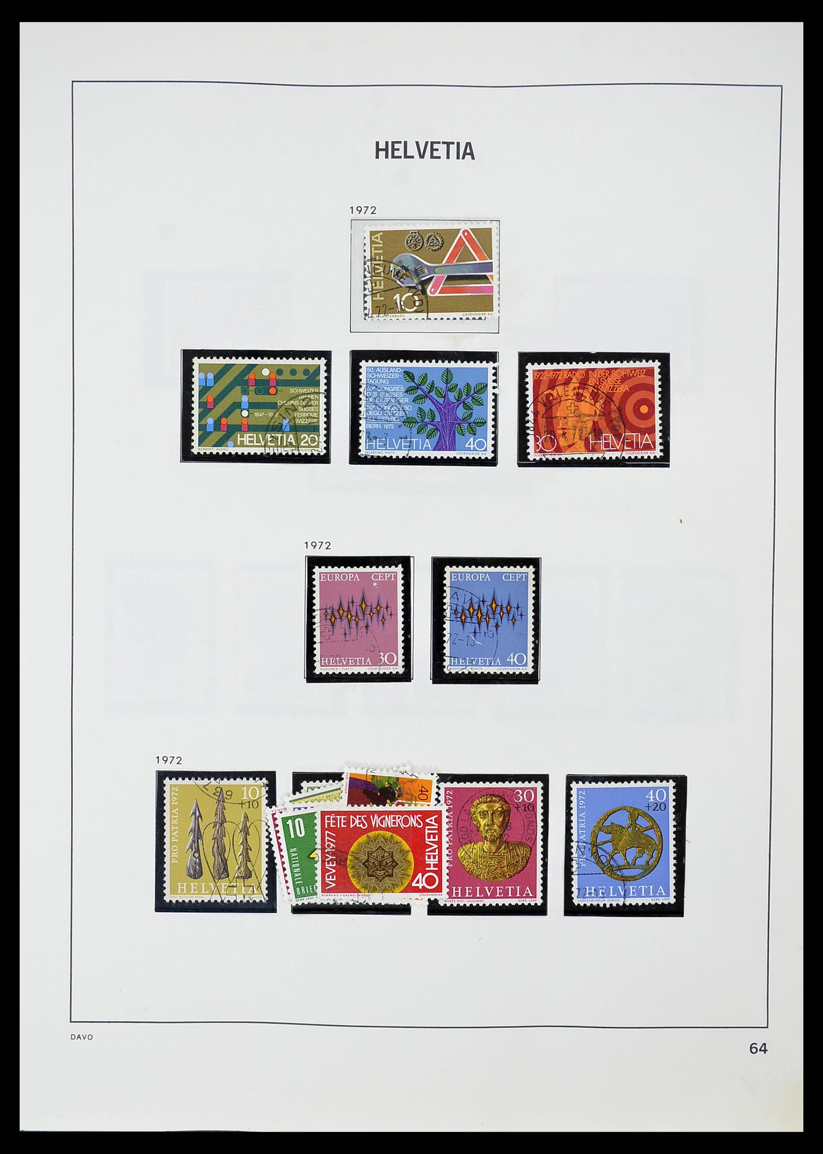 34706 065 - Postzegelverzameling 34706 Zwitserland 1850-1991.