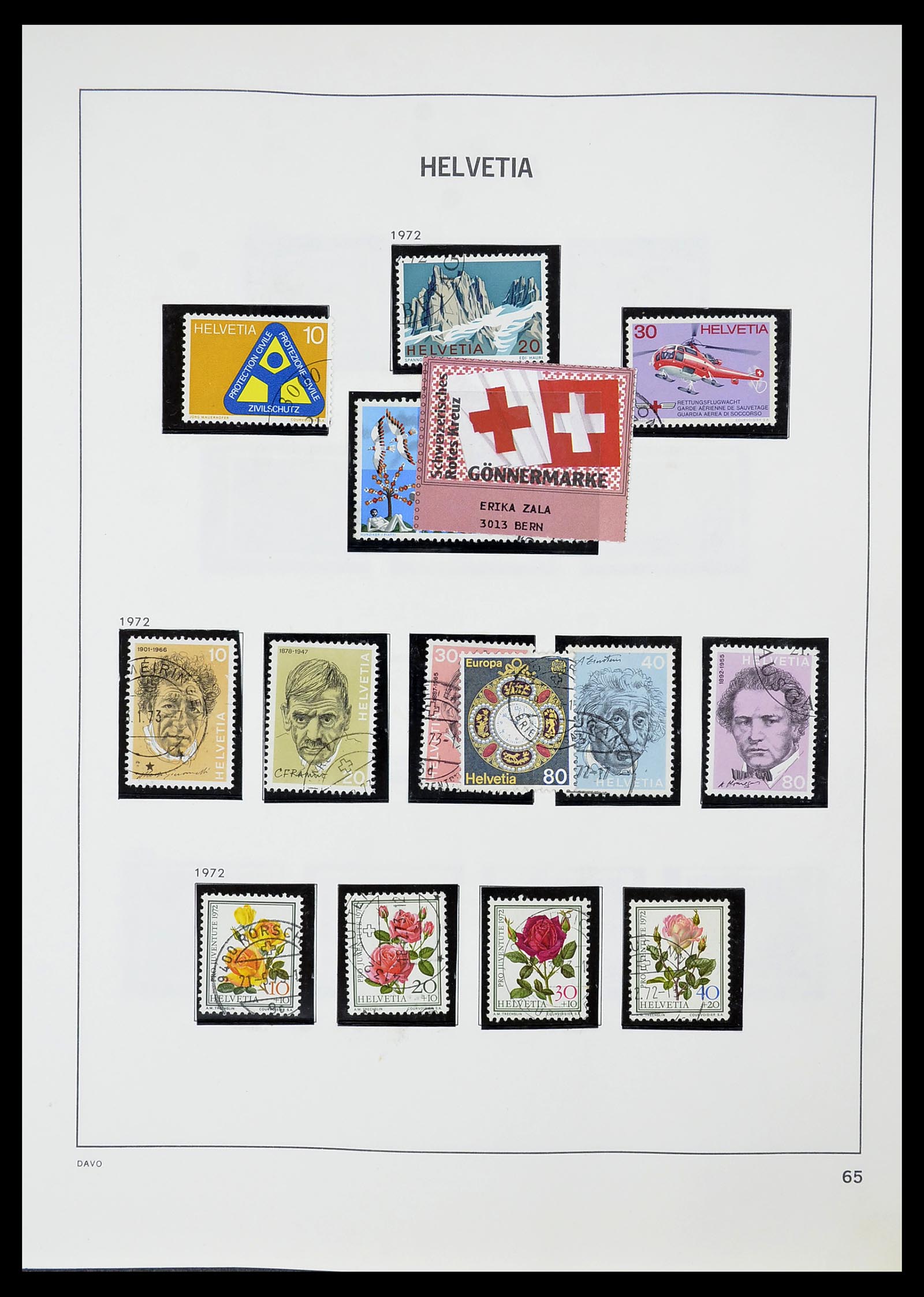 34706 066 - Postzegelverzameling 34706 Zwitserland 1850-1991.