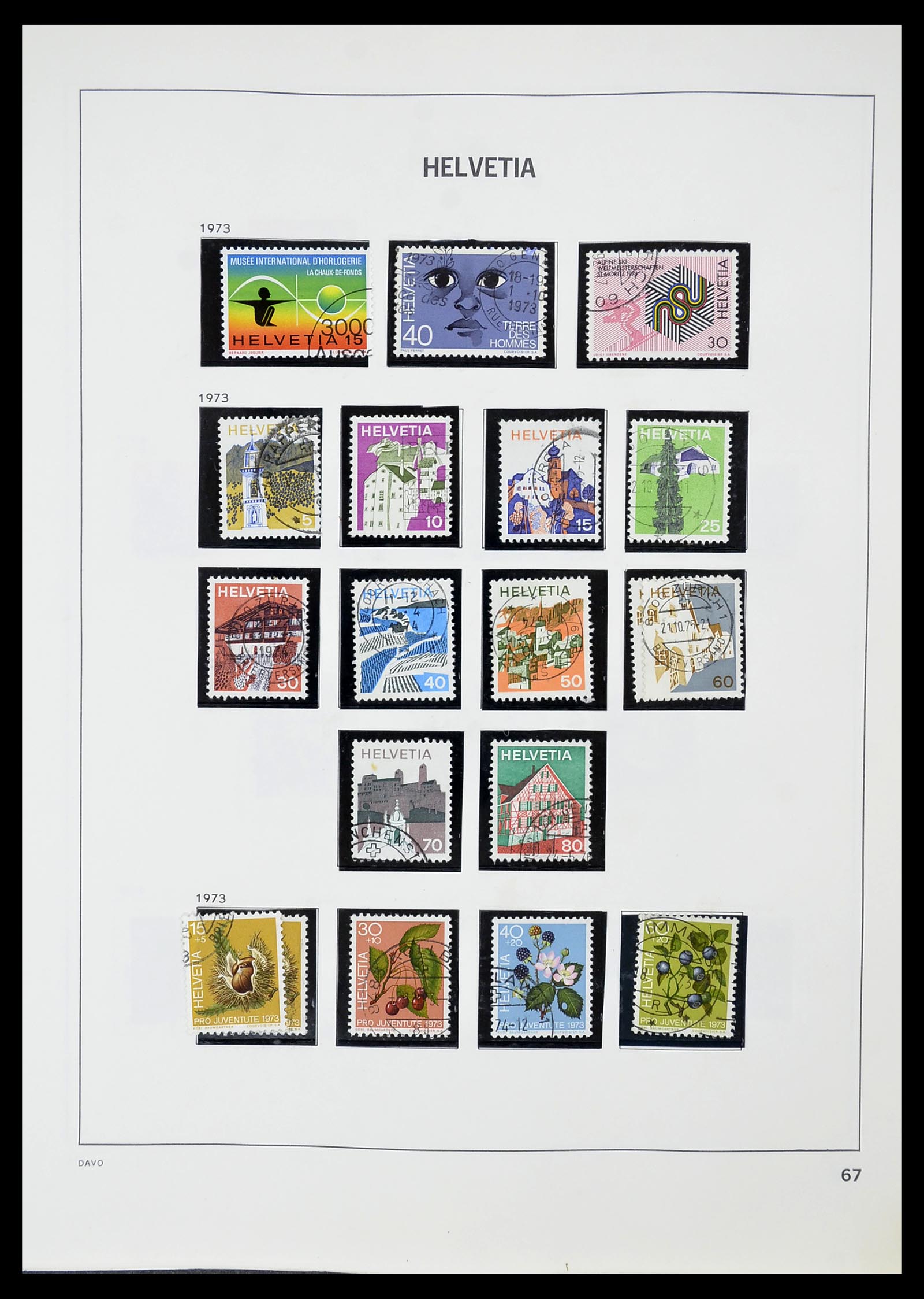 34706 068 - Postzegelverzameling 34706 Zwitserland 1850-1991.