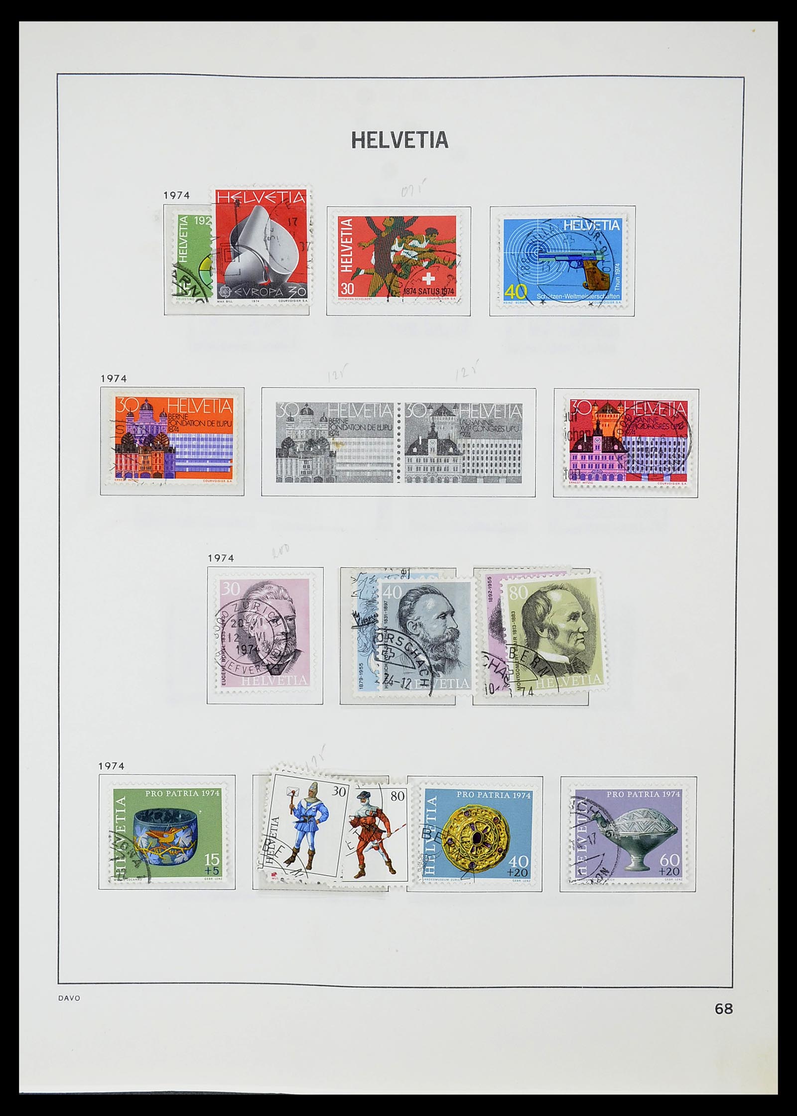34706 069 - Postzegelverzameling 34706 Zwitserland 1850-1991.