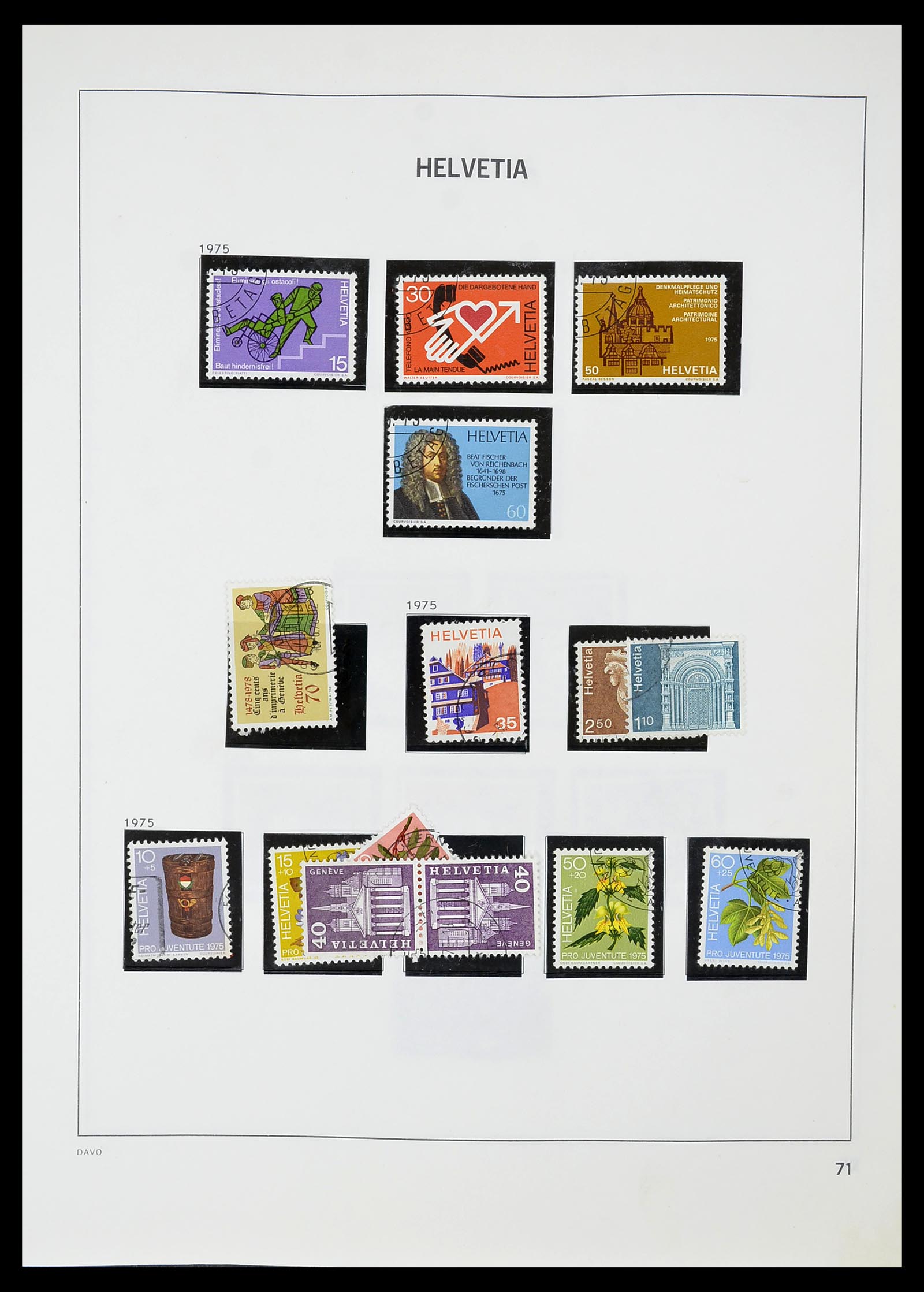 34706 072 - Postzegelverzameling 34706 Zwitserland 1850-1991.