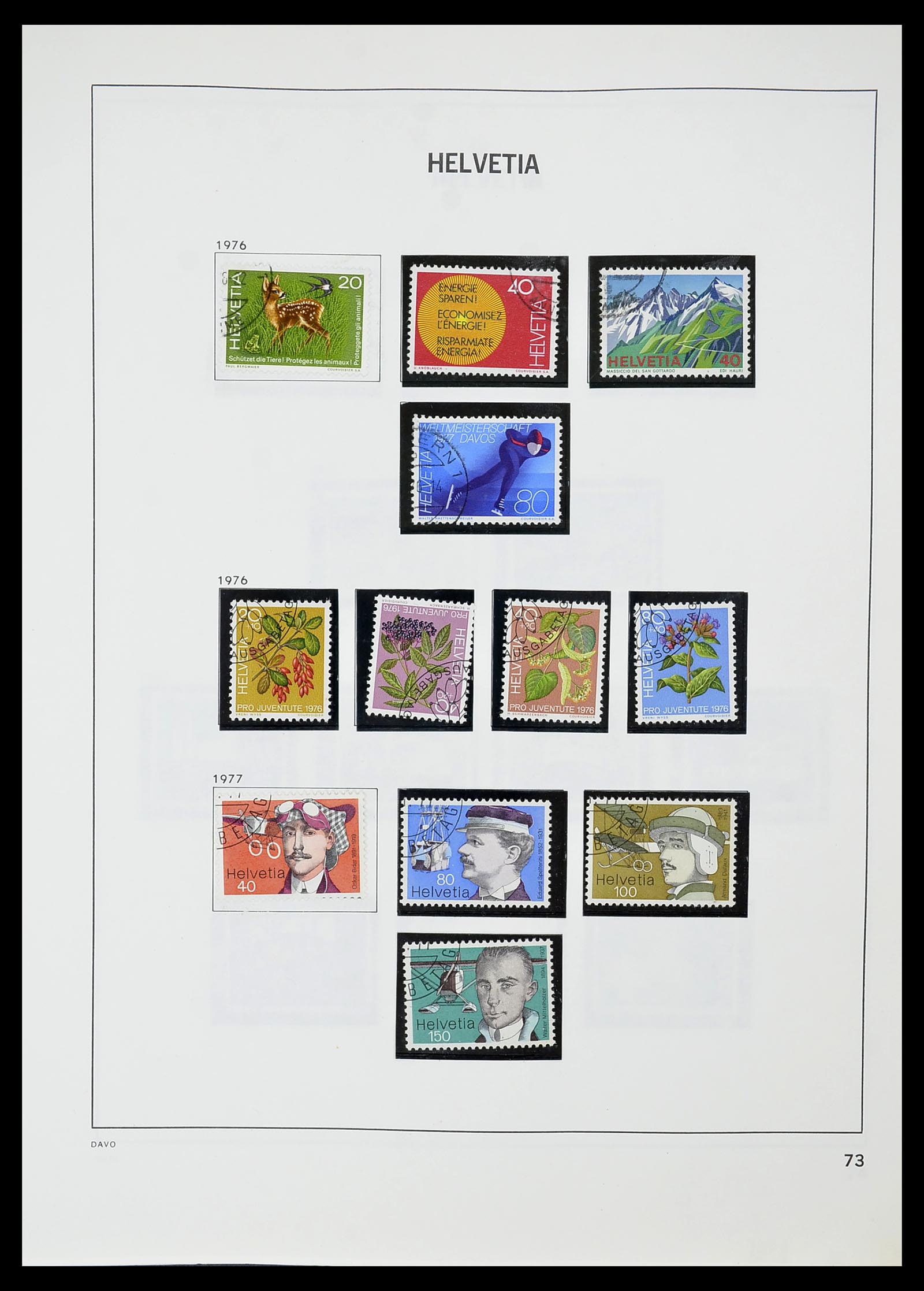34706 074 - Stamp Collection 34706 Switzerland 1850-1991.