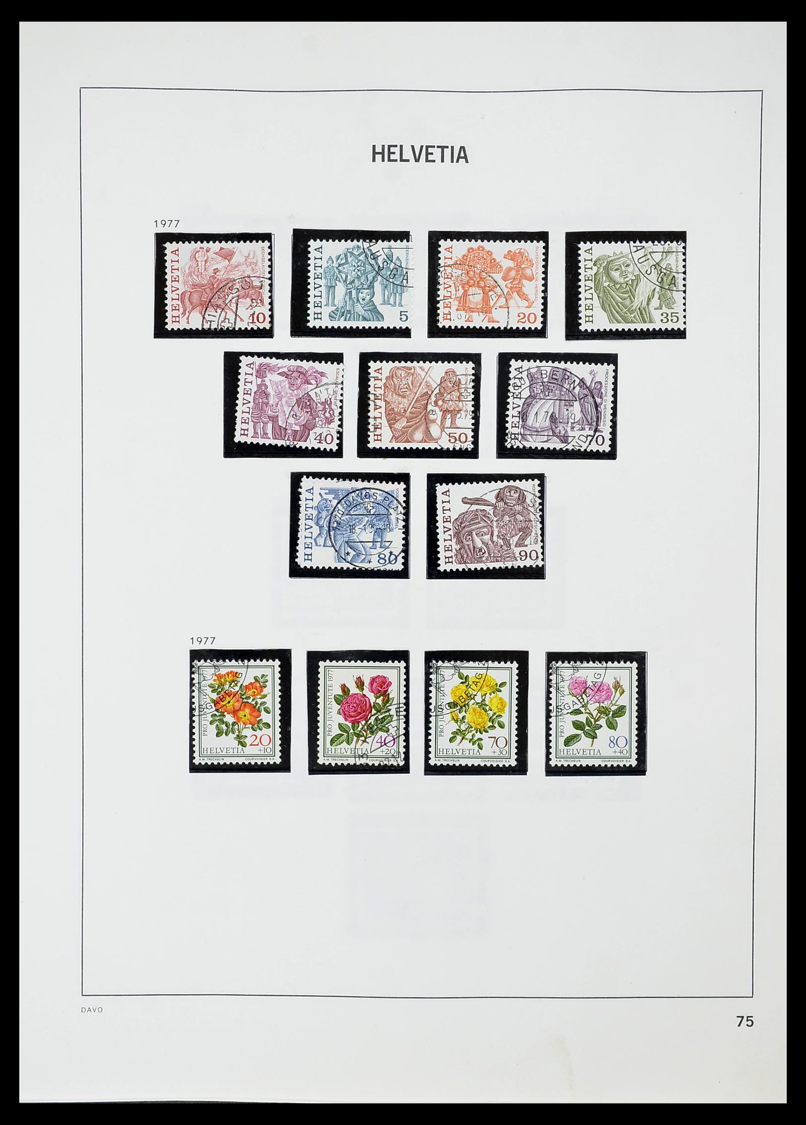 34706 076 - Postzegelverzameling 34706 Zwitserland 1850-1991.
