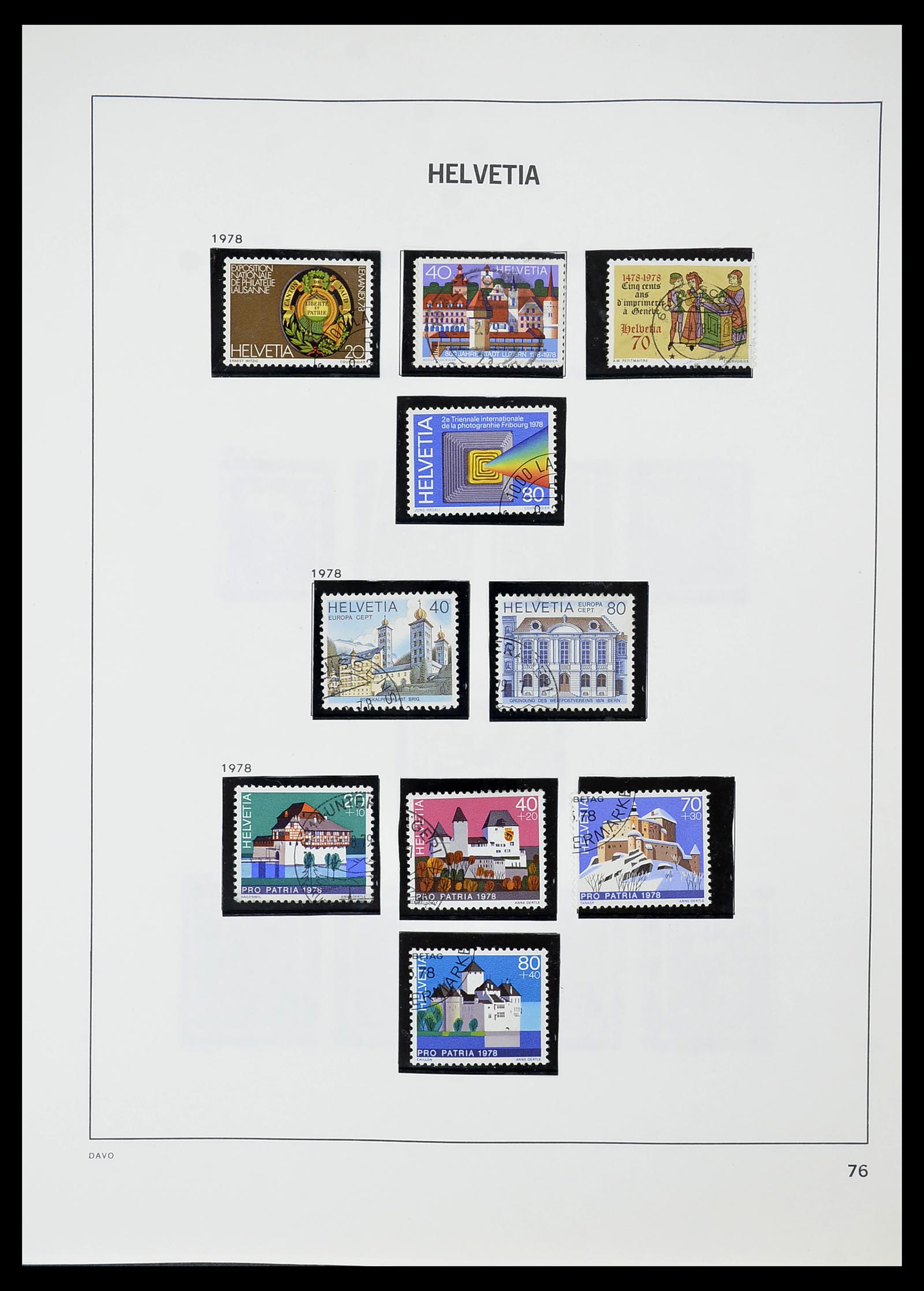 34706 077 - Postzegelverzameling 34706 Zwitserland 1850-1991.