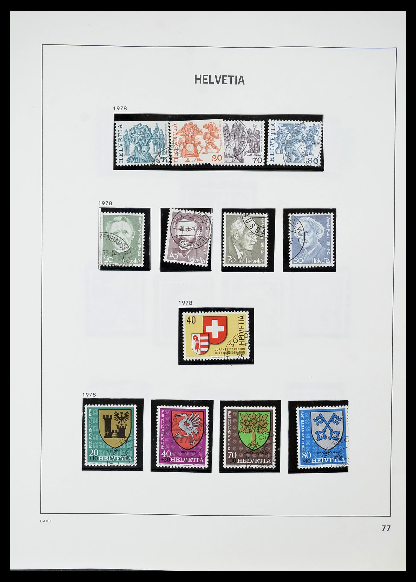 34706 078 - Postzegelverzameling 34706 Zwitserland 1850-1991.