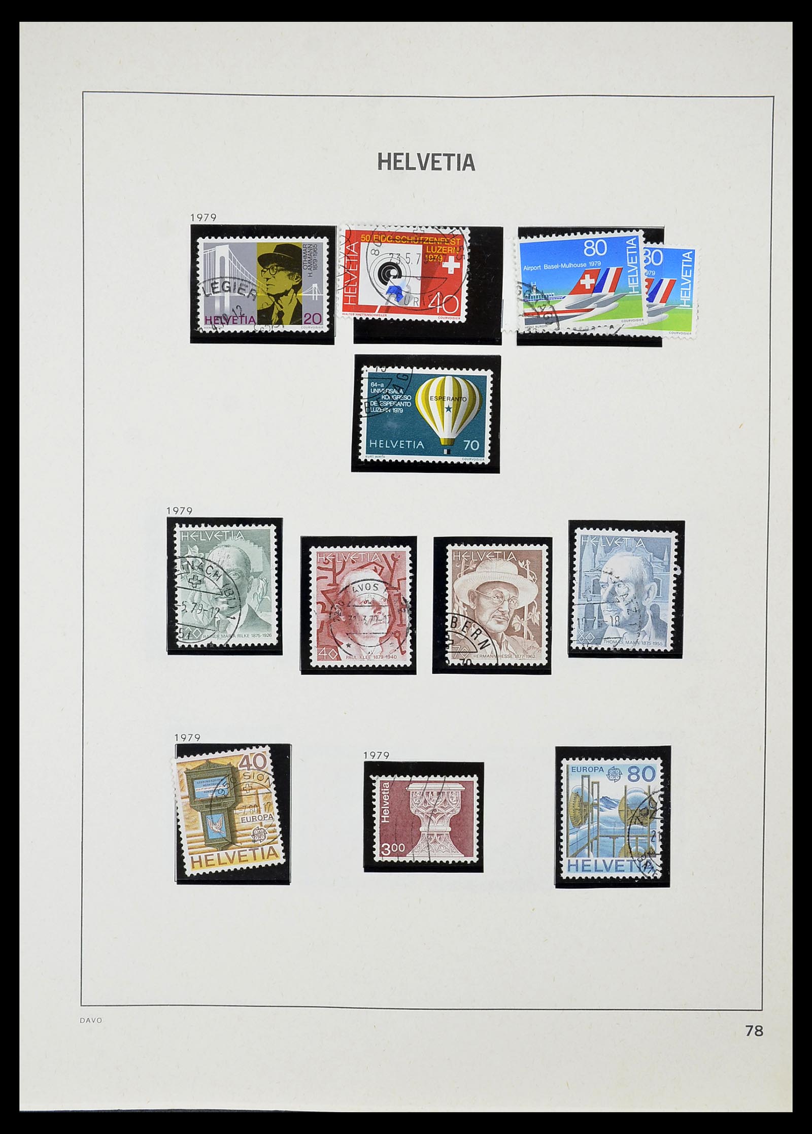 34706 079 - Stamp Collection 34706 Switzerland 1850-1991.