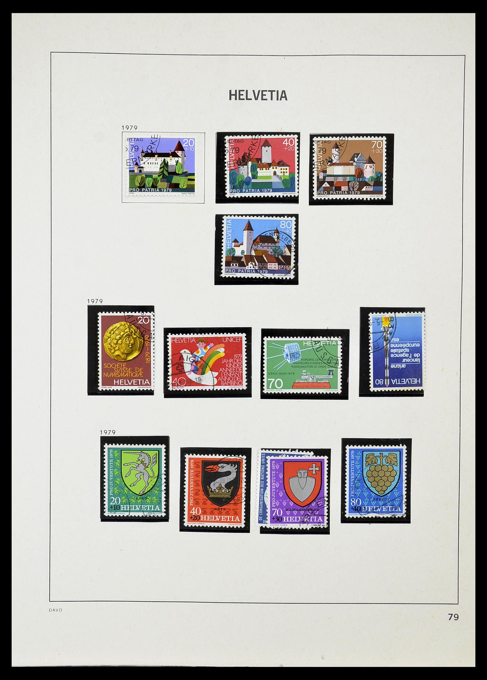 34706 080 - Postzegelverzameling 34706 Zwitserland 1850-1991.