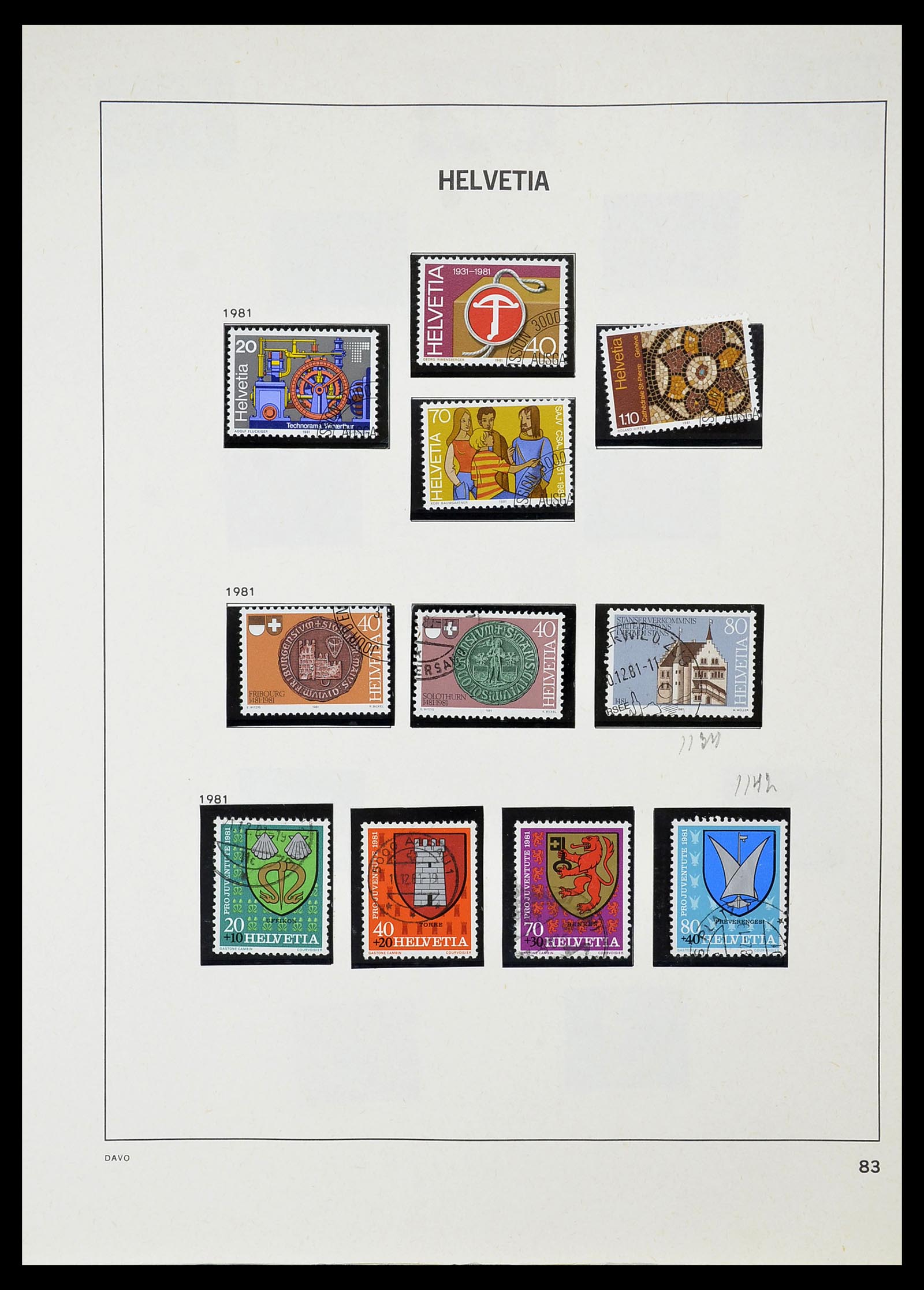 34706 084 - Stamp Collection 34706 Switzerland 1850-1991.