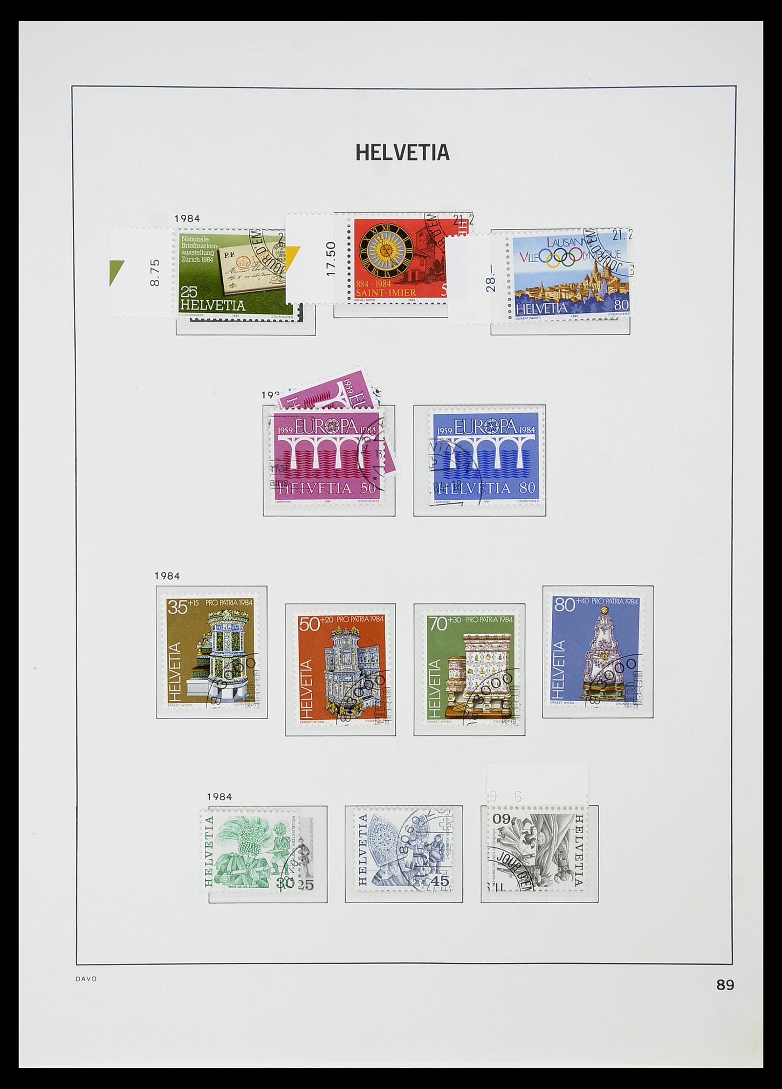 34706 091 - Stamp Collection 34706 Switzerland 1850-1991.
