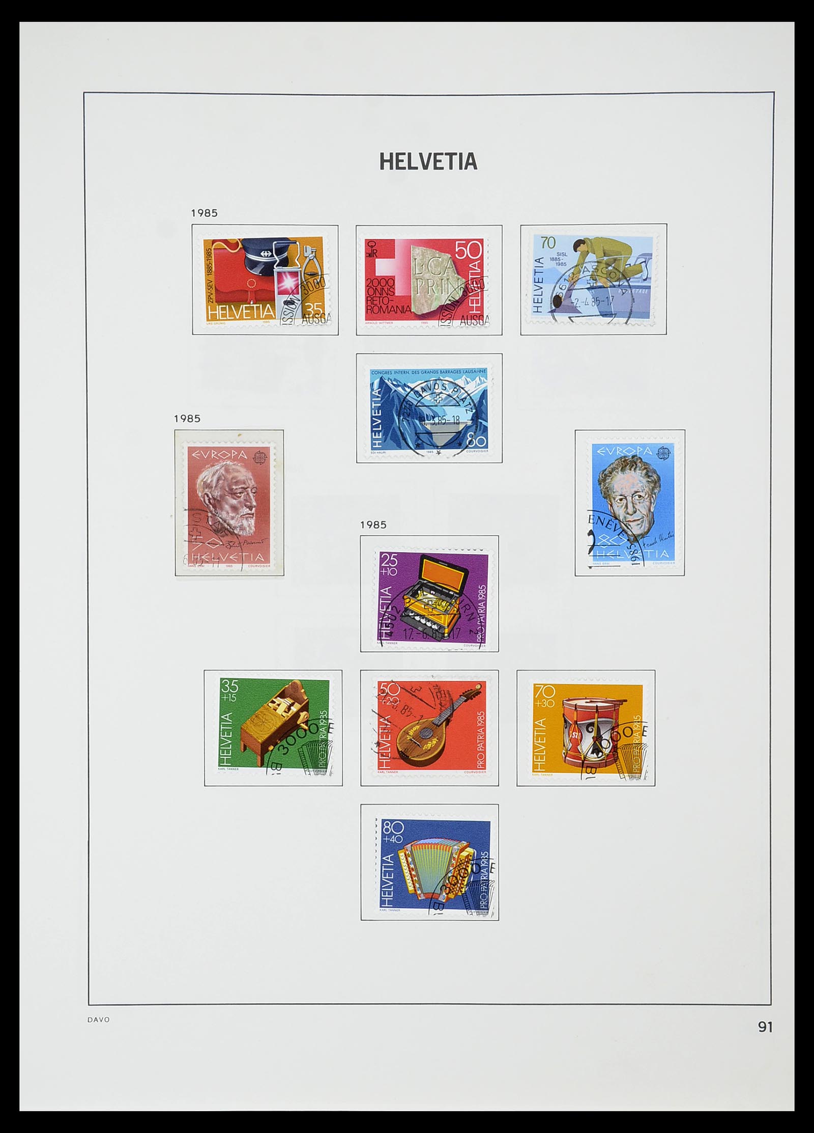 34706 093 - Stamp Collection 34706 Switzerland 1850-1991.