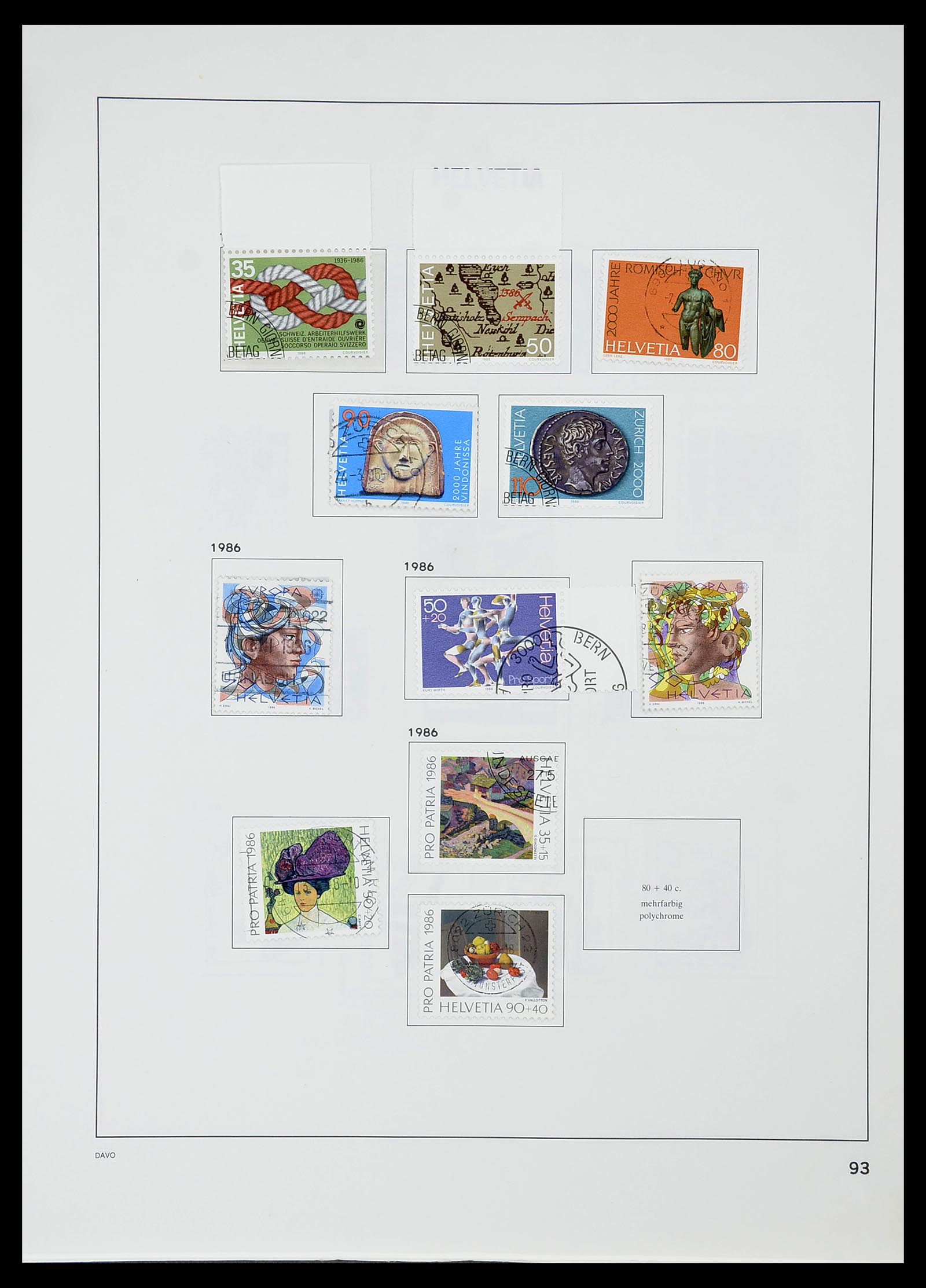 34706 095 - Stamp Collection 34706 Switzerland 1850-1991.