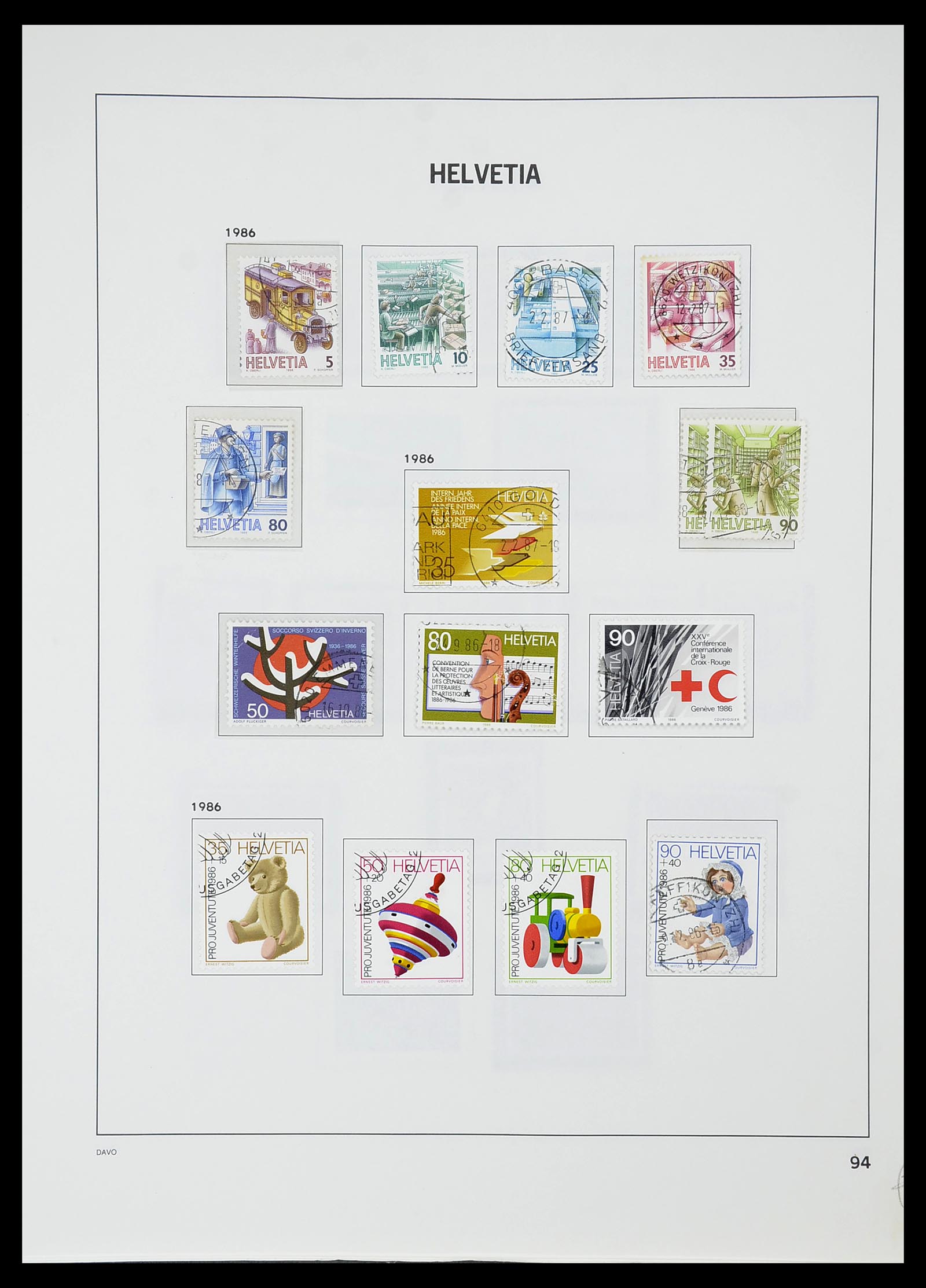 34706 096 - Stamp Collection 34706 Switzerland 1850-1991.