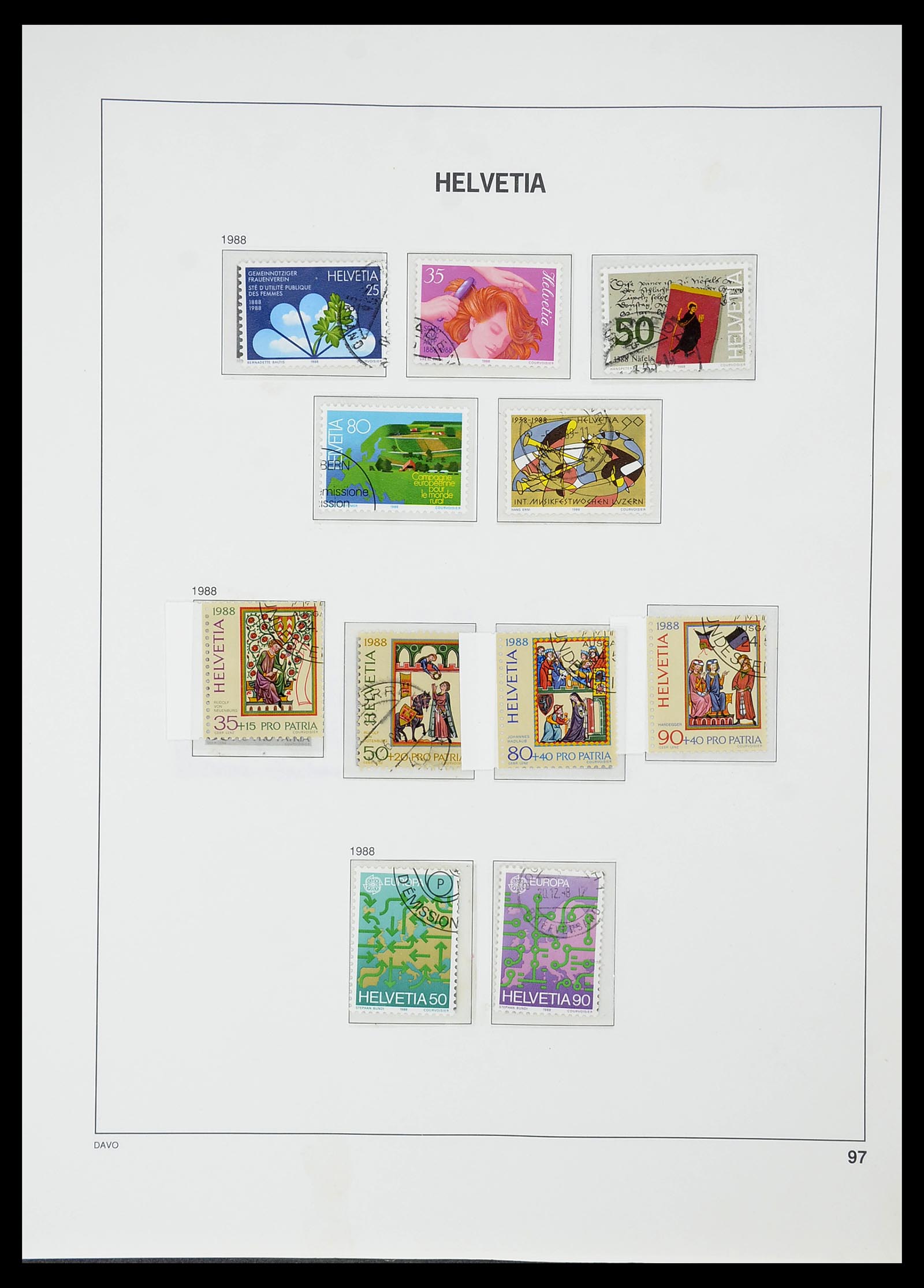 34706 099 - Stamp Collection 34706 Switzerland 1850-1991.