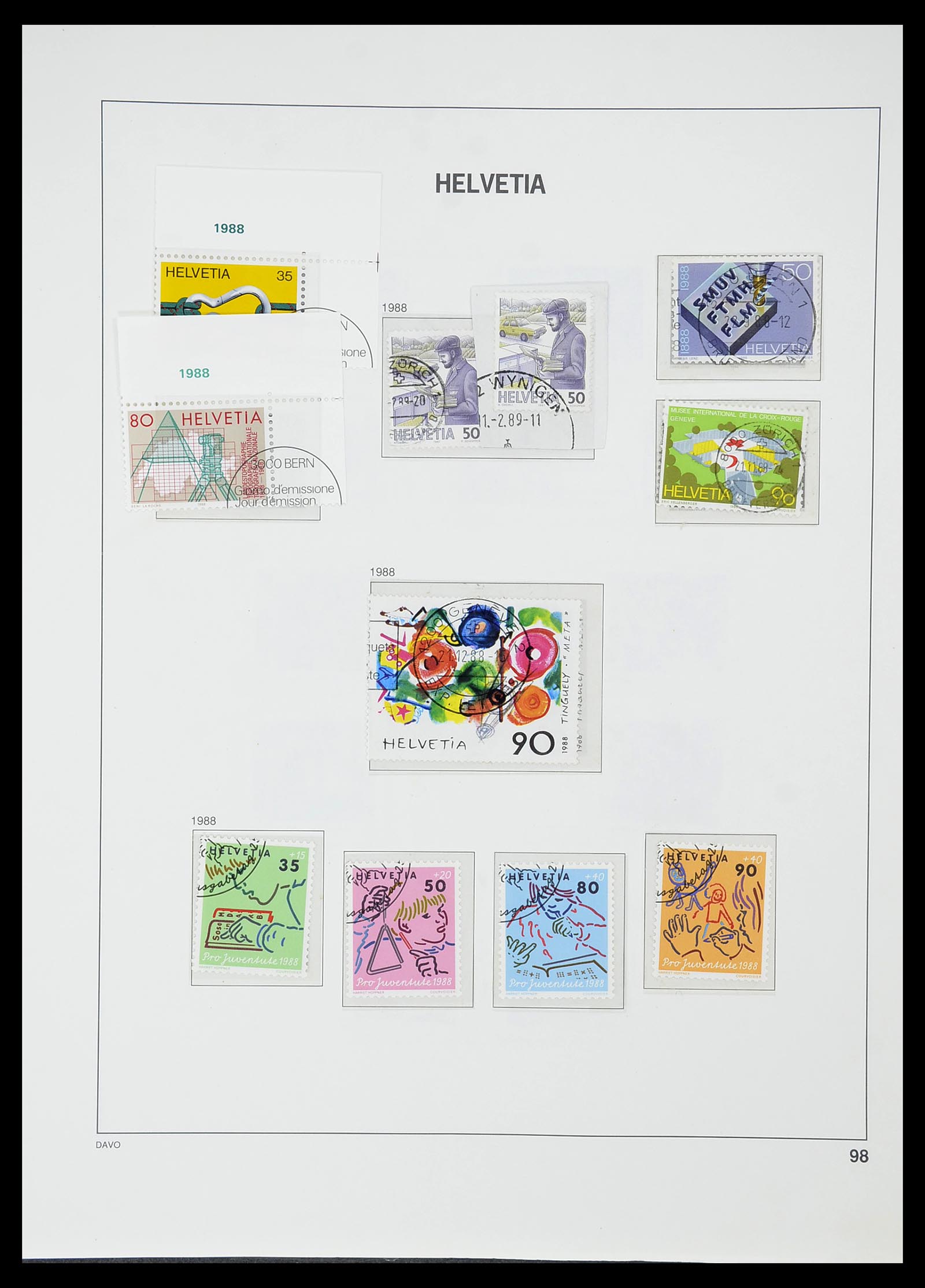 34706 101 - Postzegelverzameling 34706 Zwitserland 1850-1991.