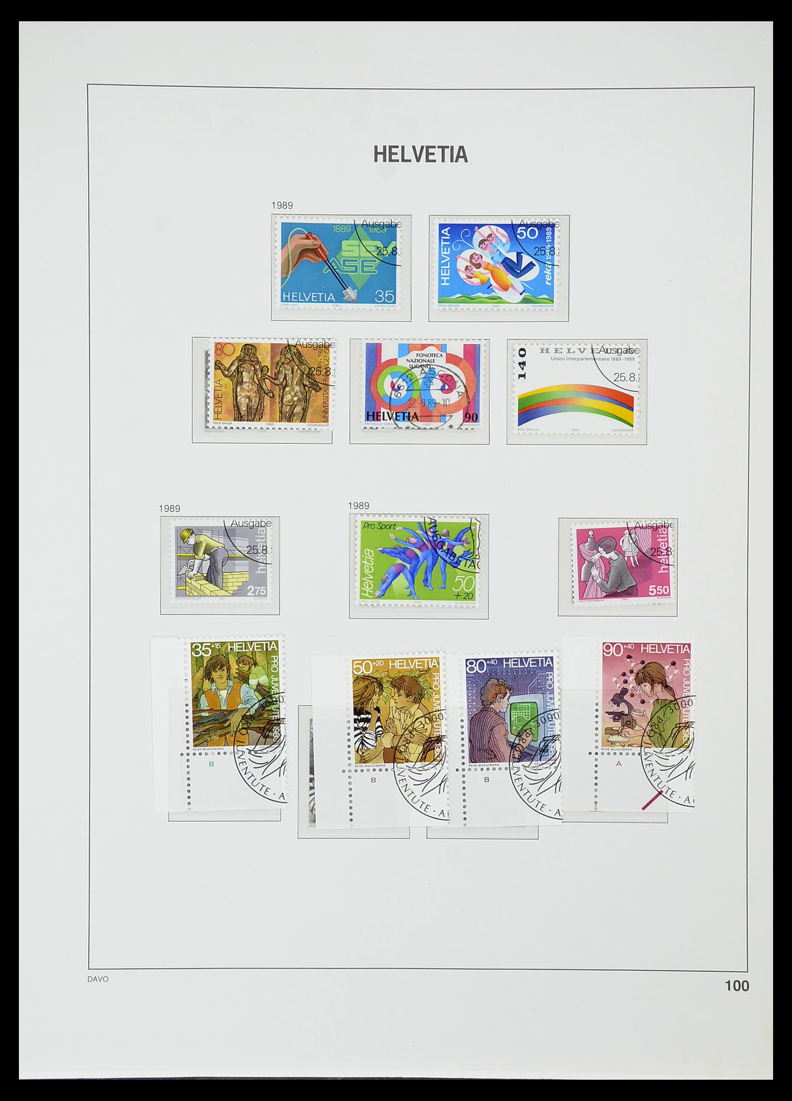 34706 103 - Postzegelverzameling 34706 Zwitserland 1850-1991.