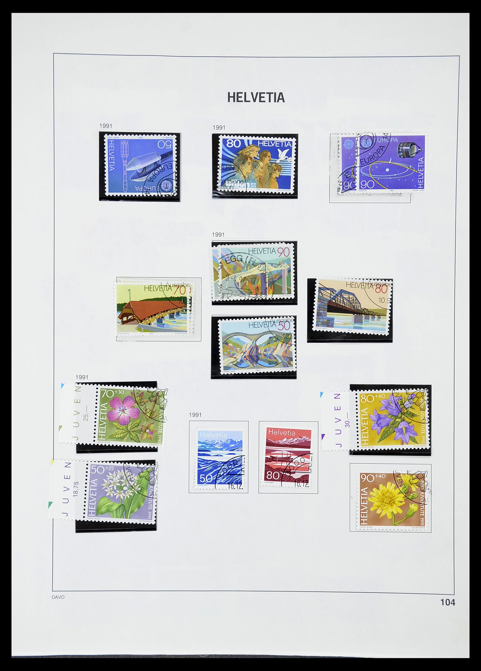 34706 107 - Postzegelverzameling 34706 Zwitserland 1850-1991.
