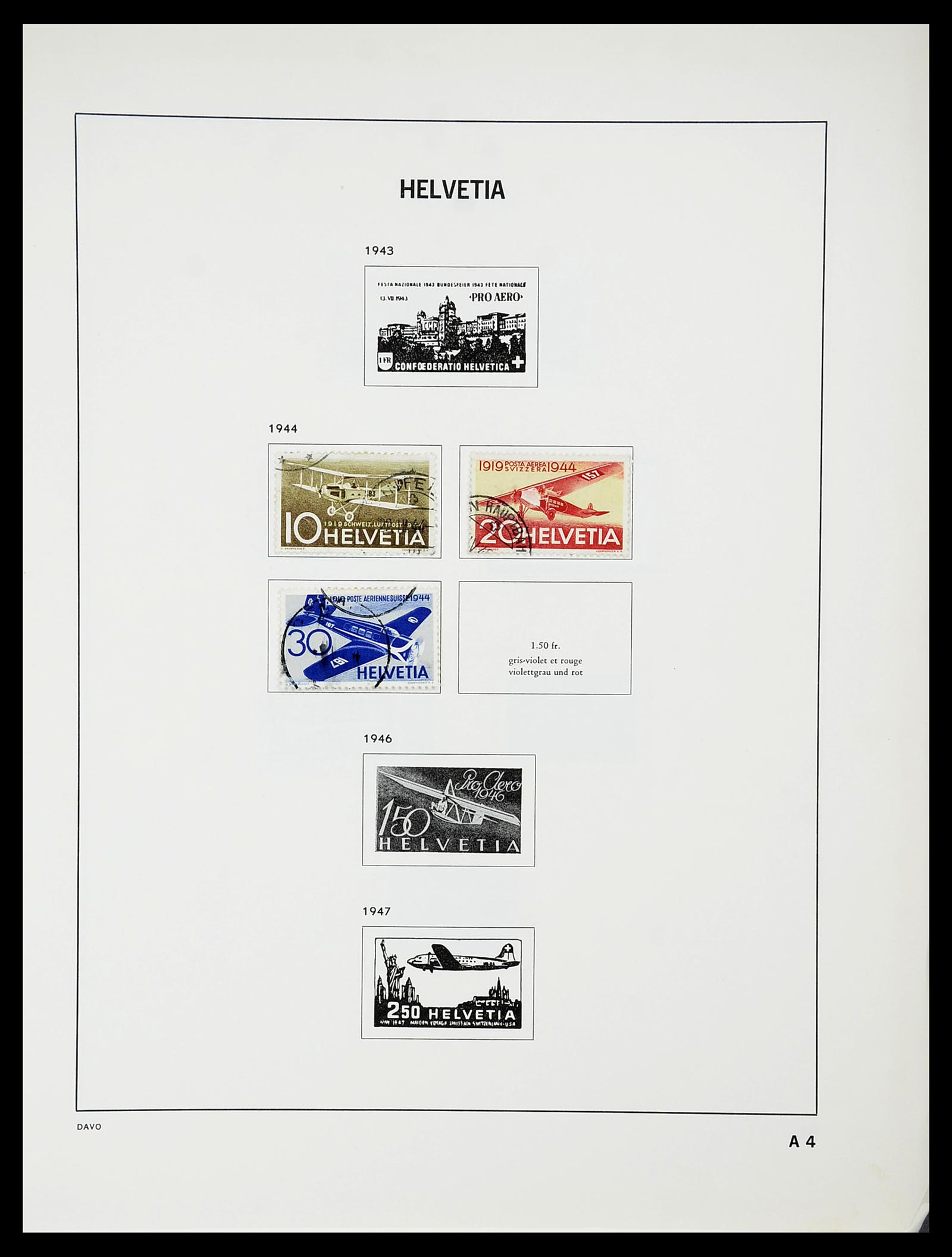 34706 113 - Stamp Collection 34706 Switzerland 1850-1991.
