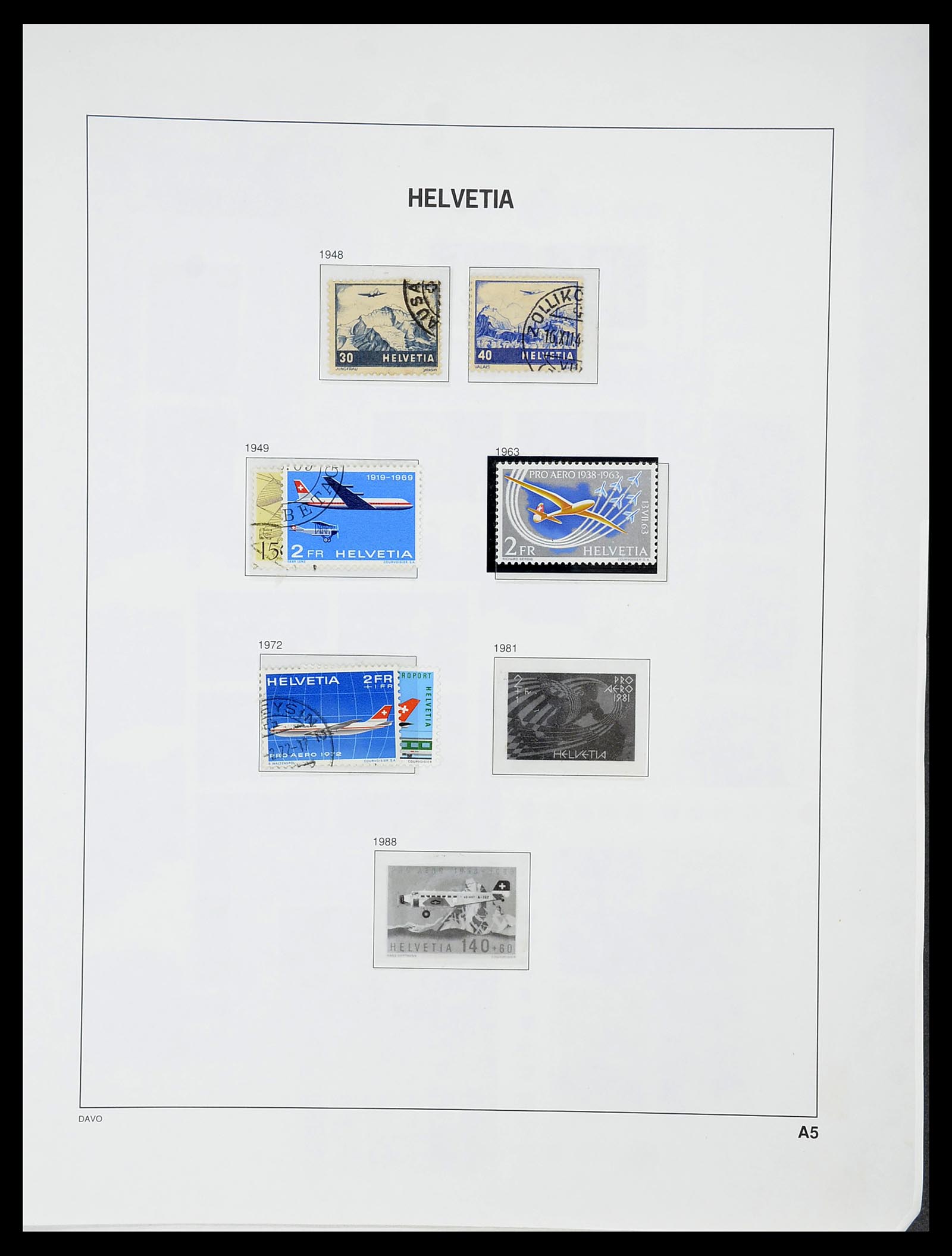 34706 114 - Stamp Collection 34706 Switzerland 1850-1991.